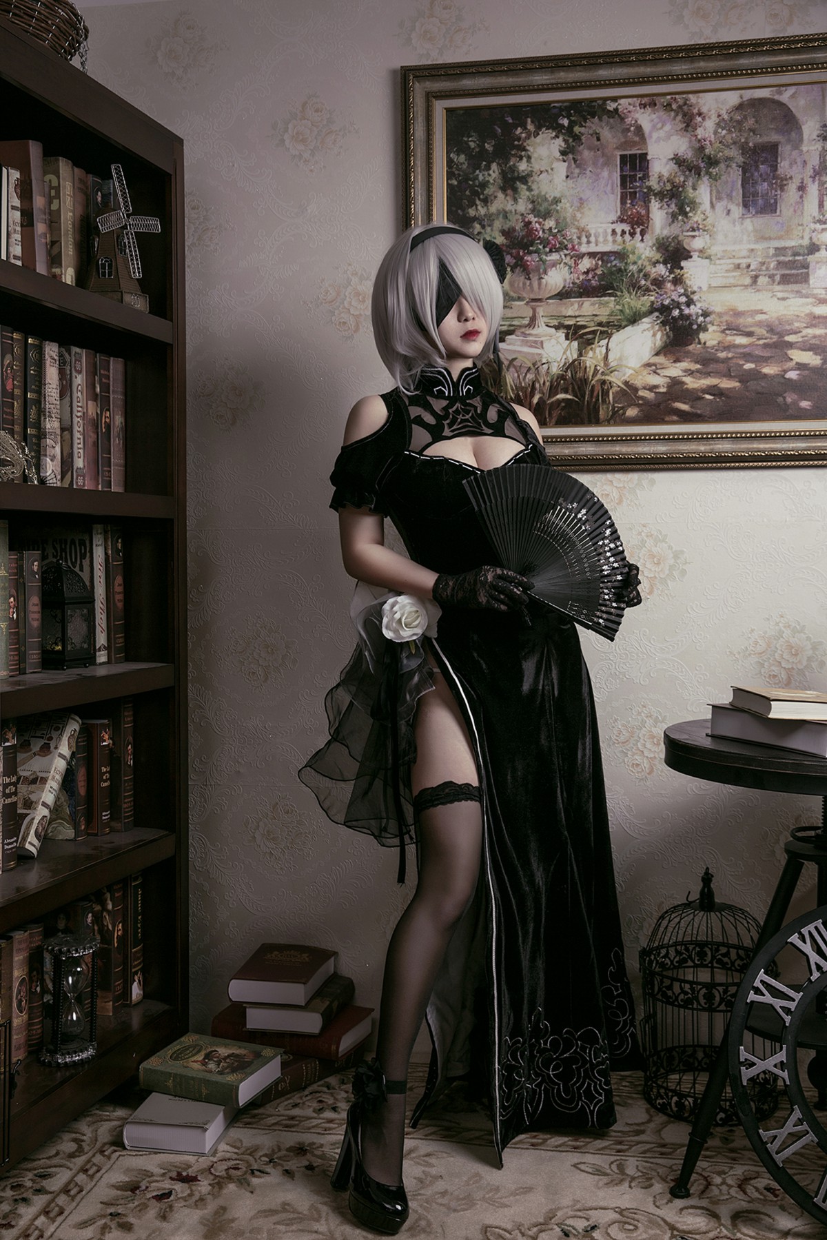 图片[44]-[Cosplay]穿旗袍的2B小姐姐 – COSPLAY-小爱·美女部落