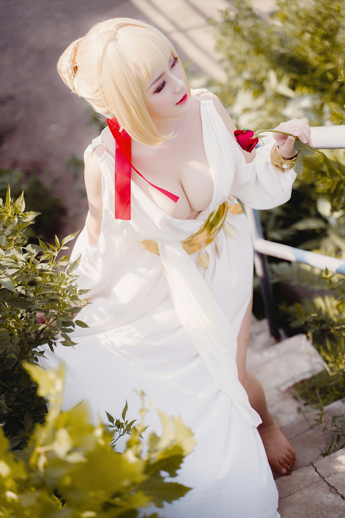 图片[10]-甜美女神 白裙飘逸难以抵挡的诱惑 – COSPLAY-小爱·美女部落