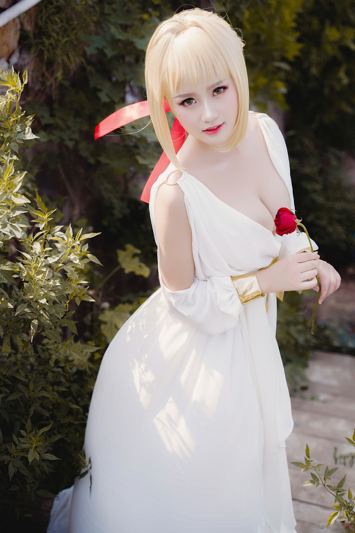图片[14]-甜美女神 白裙飘逸难以抵挡的诱惑 – COSPLAY-小爱·美女部落