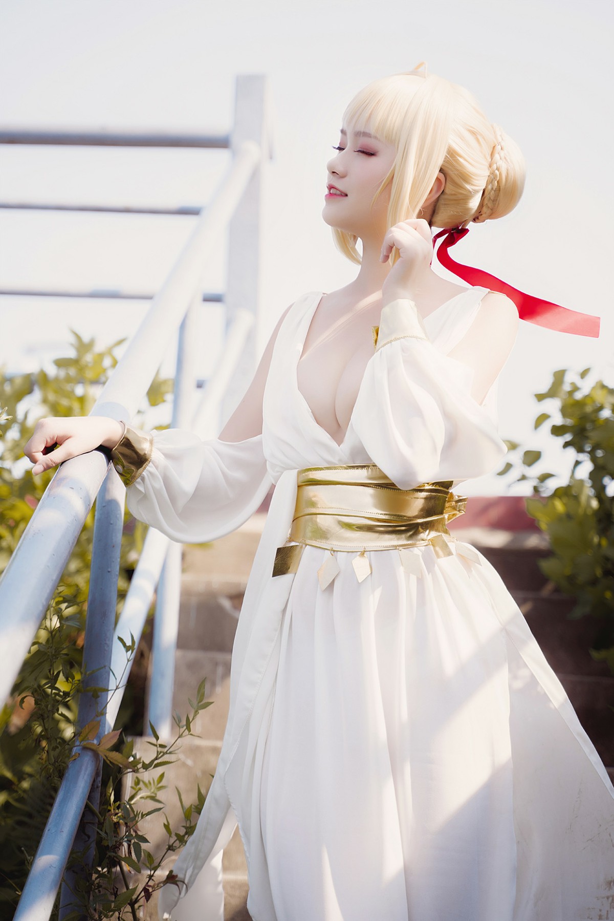 图片[19]-甜美女神 白裙飘逸难以抵挡的诱惑 – COSPLAY-小爱·美女部落