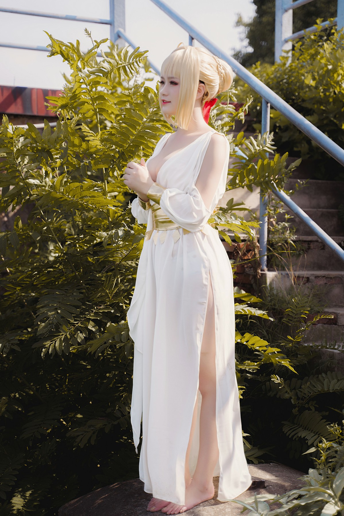 图片[20]-甜美女神 白裙飘逸难以抵挡的诱惑 – COSPLAY-小爱·美女部落