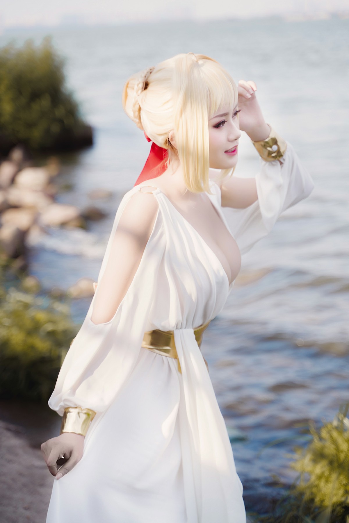 图片[27]-甜美女神 白裙飘逸难以抵挡的诱惑 – COSPLAY-小爱·美女部落