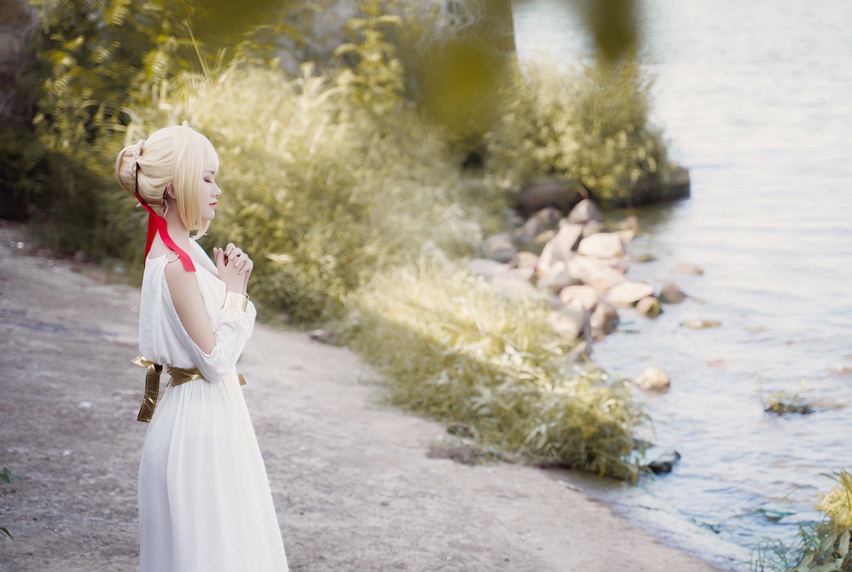 图片[28]-甜美女神 白裙飘逸难以抵挡的诱惑 – COSPLAY-小爱·美女部落