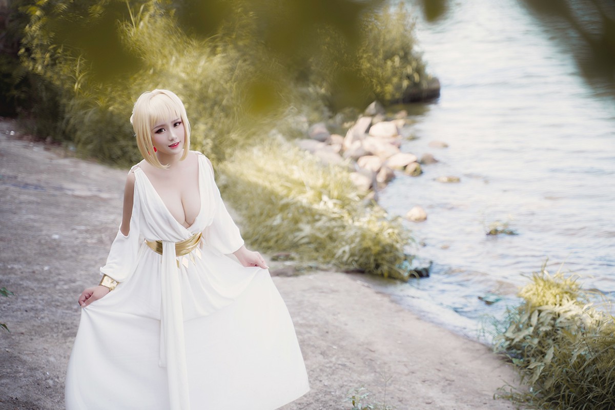 图片[29]-甜美女神 白裙飘逸难以抵挡的诱惑 – COSPLAY-小爱·美女部落