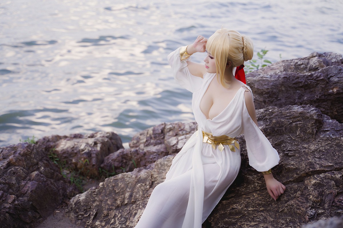 图片[31]-甜美女神 白裙飘逸难以抵挡的诱惑 – COSPLAY-小爱·美女部落