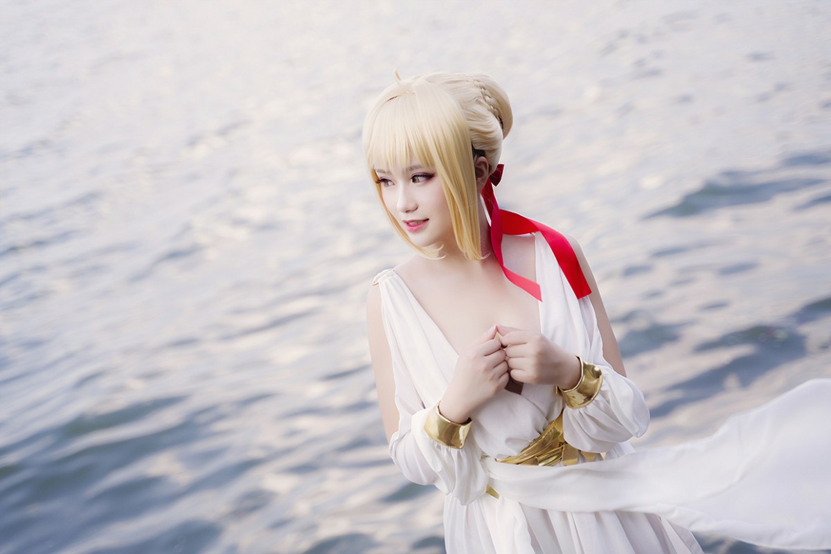 图片[32]-甜美女神 白裙飘逸难以抵挡的诱惑 – COSPLAY-小爱·美女部落