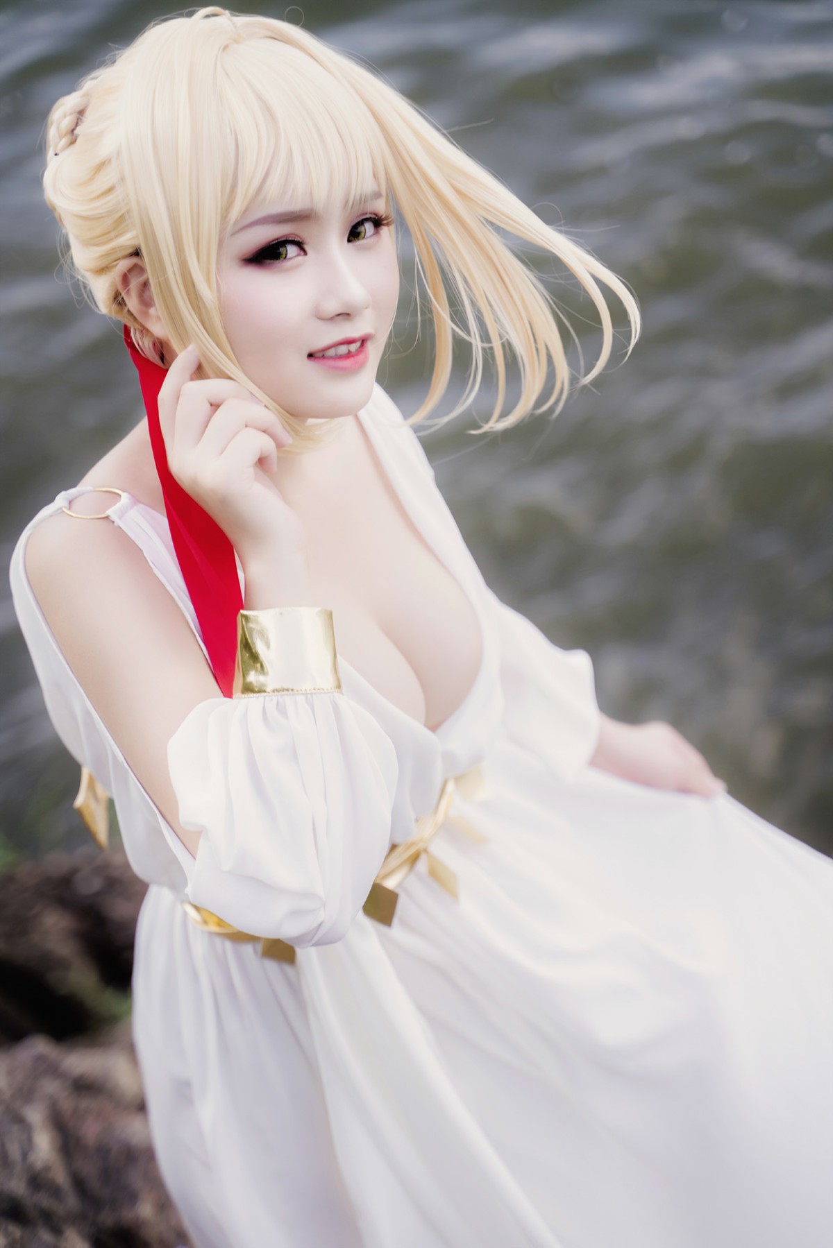 图片[38]-甜美女神 白裙飘逸难以抵挡的诱惑 – COSPLAY-小爱·美女部落