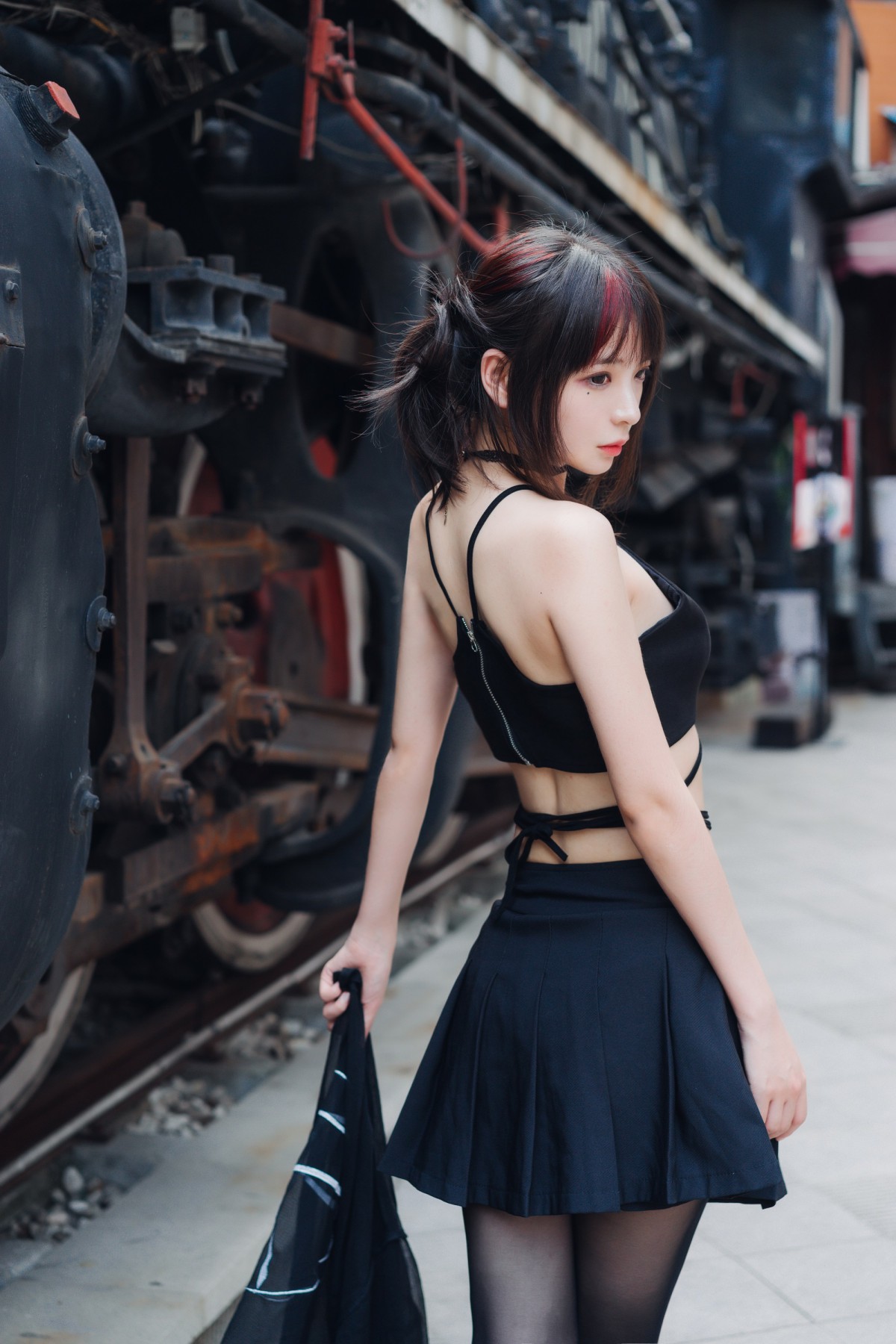 图片[2]-疯猫ss – 黑丝复古 – COSPLAY-小爱·美女部落