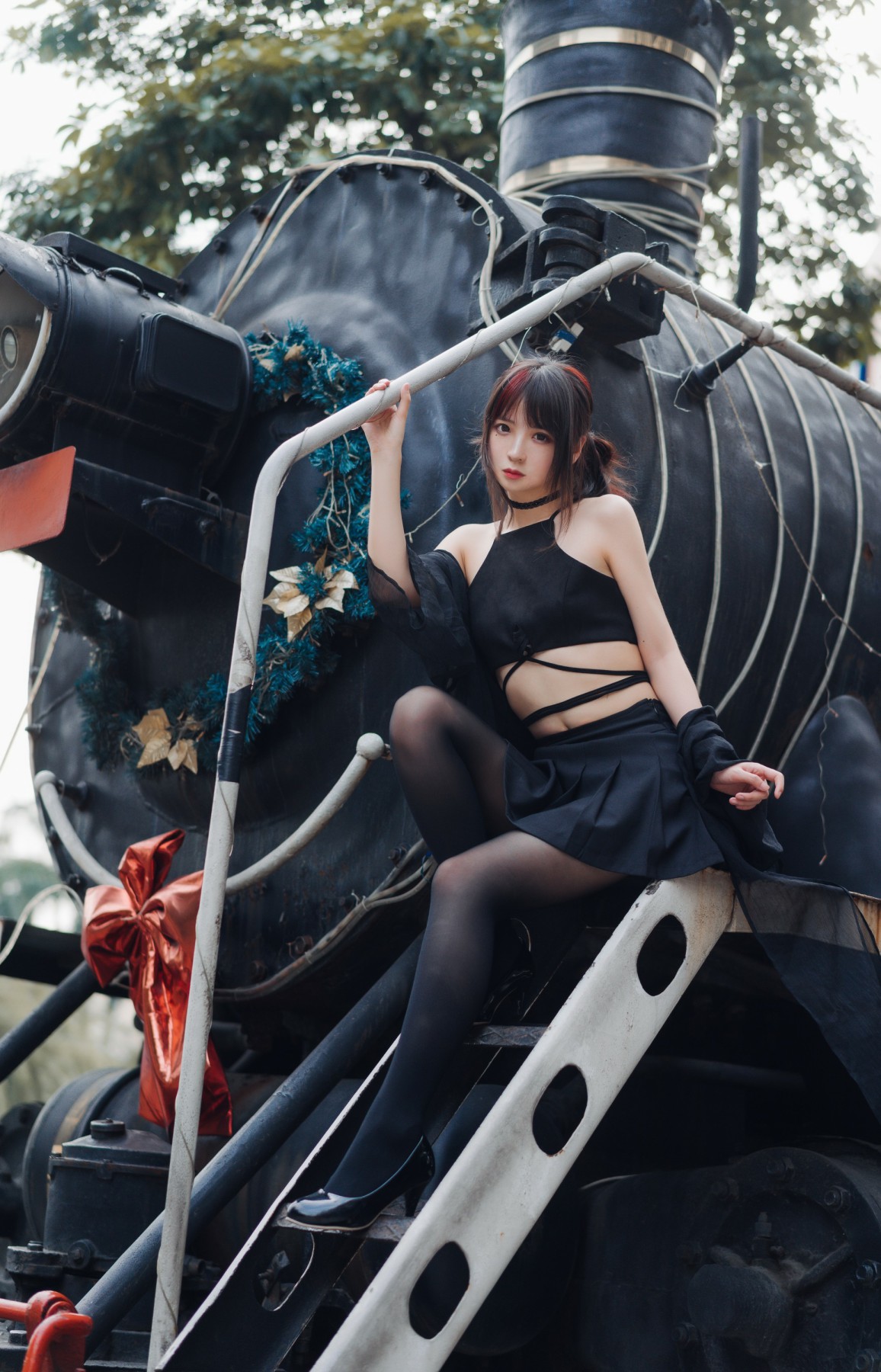 图片[3]-疯猫ss – 黑丝复古 – COSPLAY-小爱·美女部落