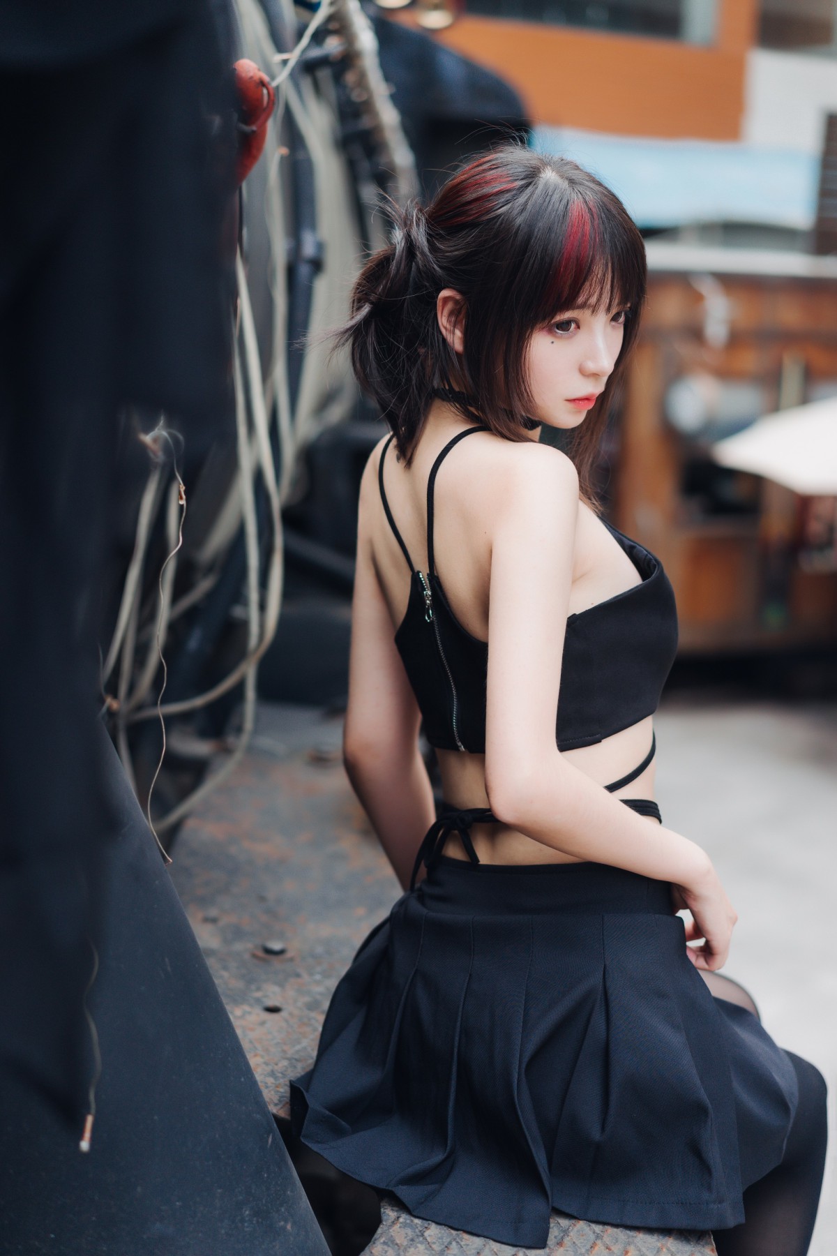 图片[4]-疯猫ss – 黑丝复古 – COSPLAY-小爱·美女部落