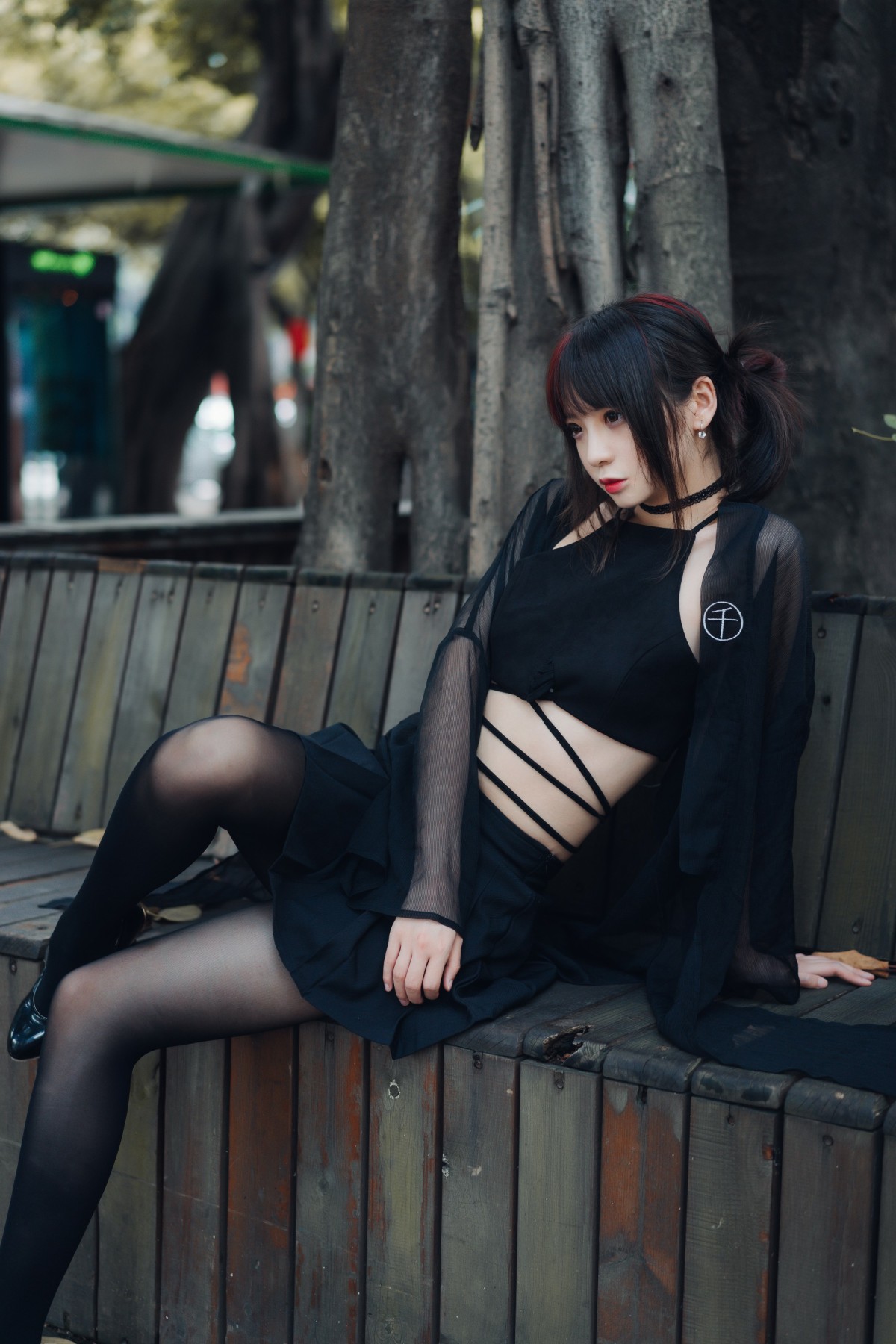 图片[8]-疯猫ss – 黑丝复古 – COSPLAY-小爱·美女部落