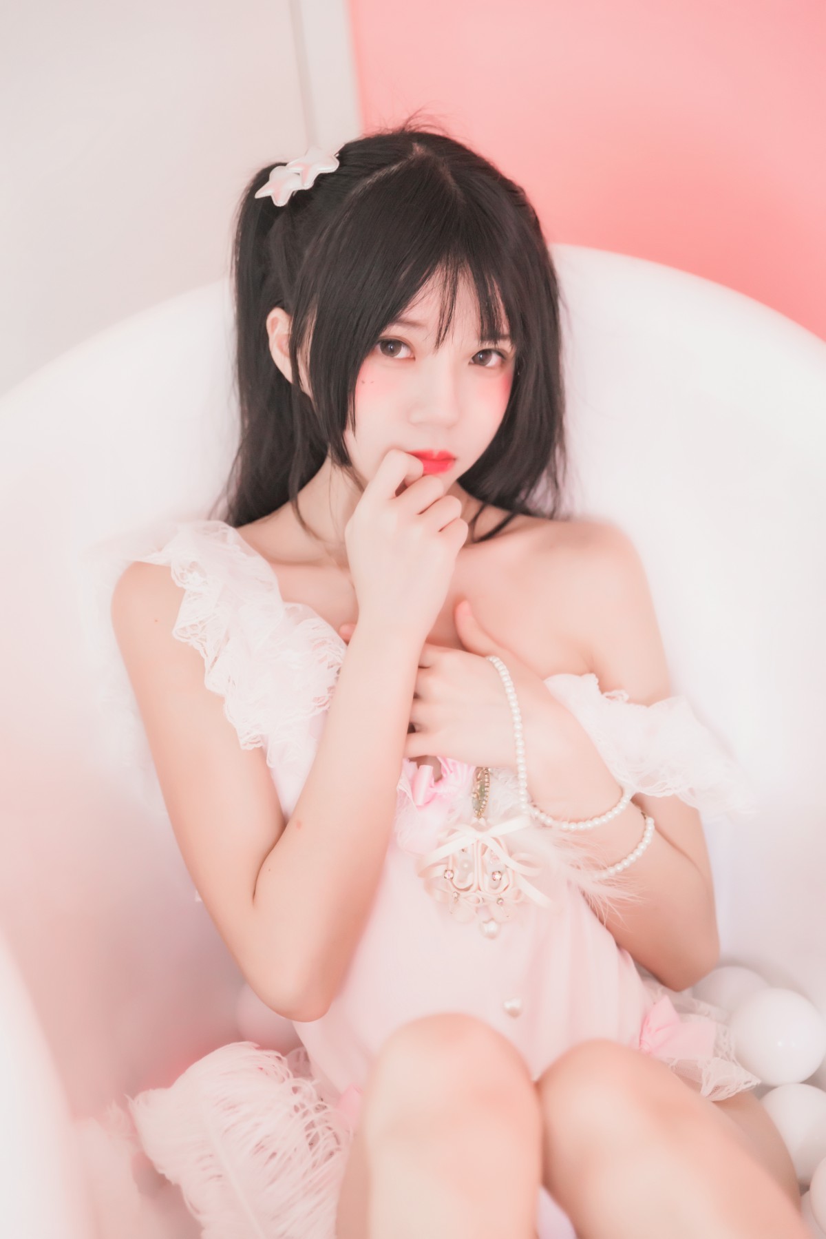 图片[13]-萝莉风COS 桜桃喵 –粉色浴缸 – COSPLAY-小爱·美女部落
