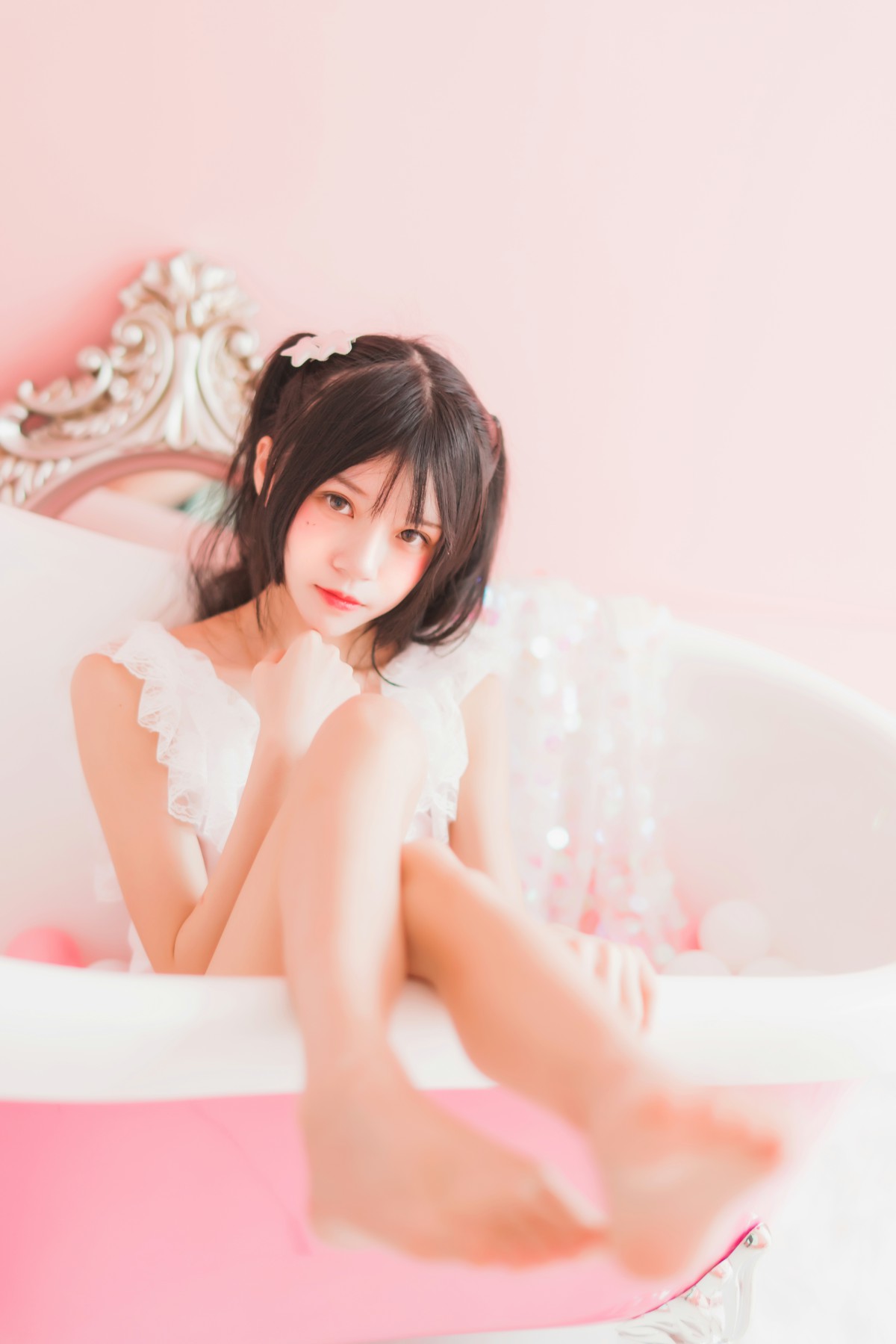 图片[29]-萝莉风COS 桜桃喵 –粉色浴缸 – COSPLAY-小爱·美女部落