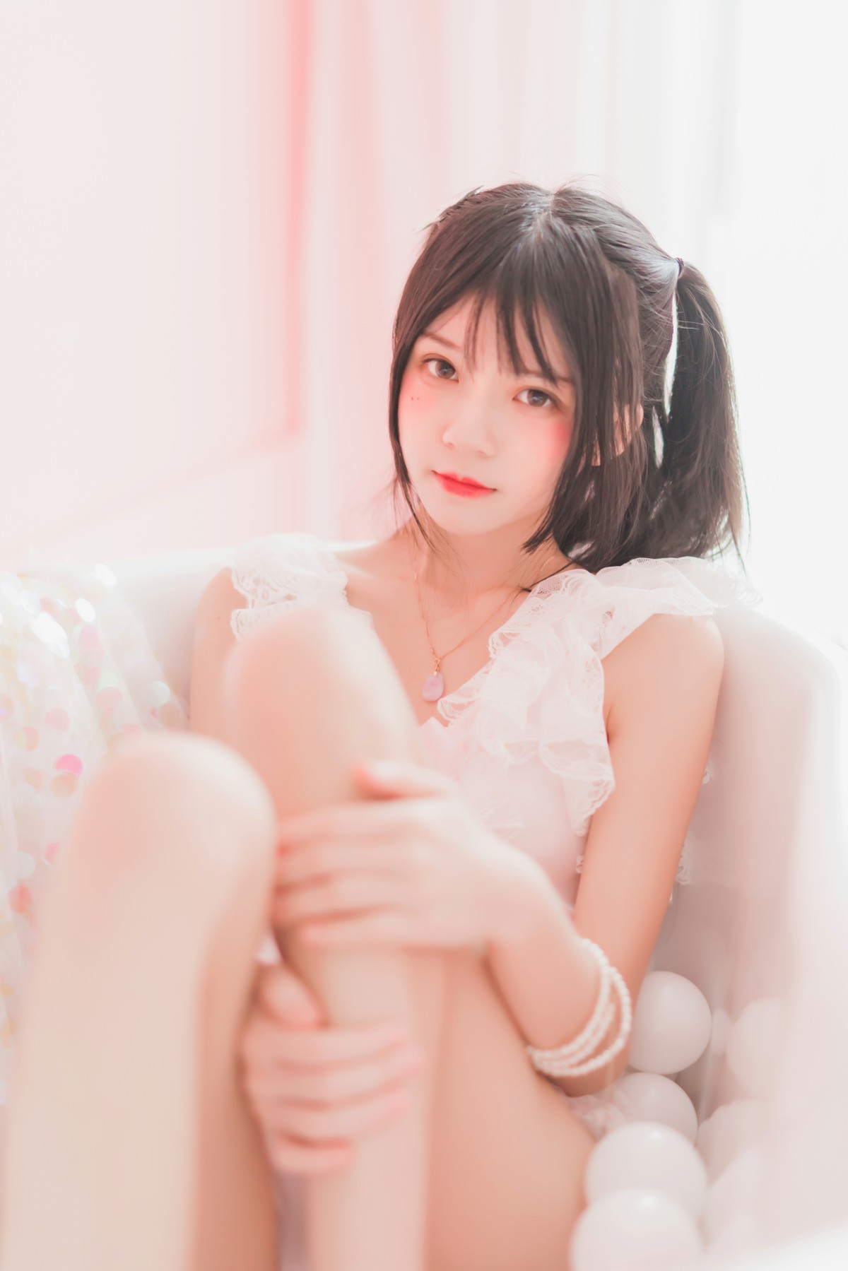图片[33]-萝莉风COS 桜桃喵 –粉色浴缸 – COSPLAY-小爱·美女部落