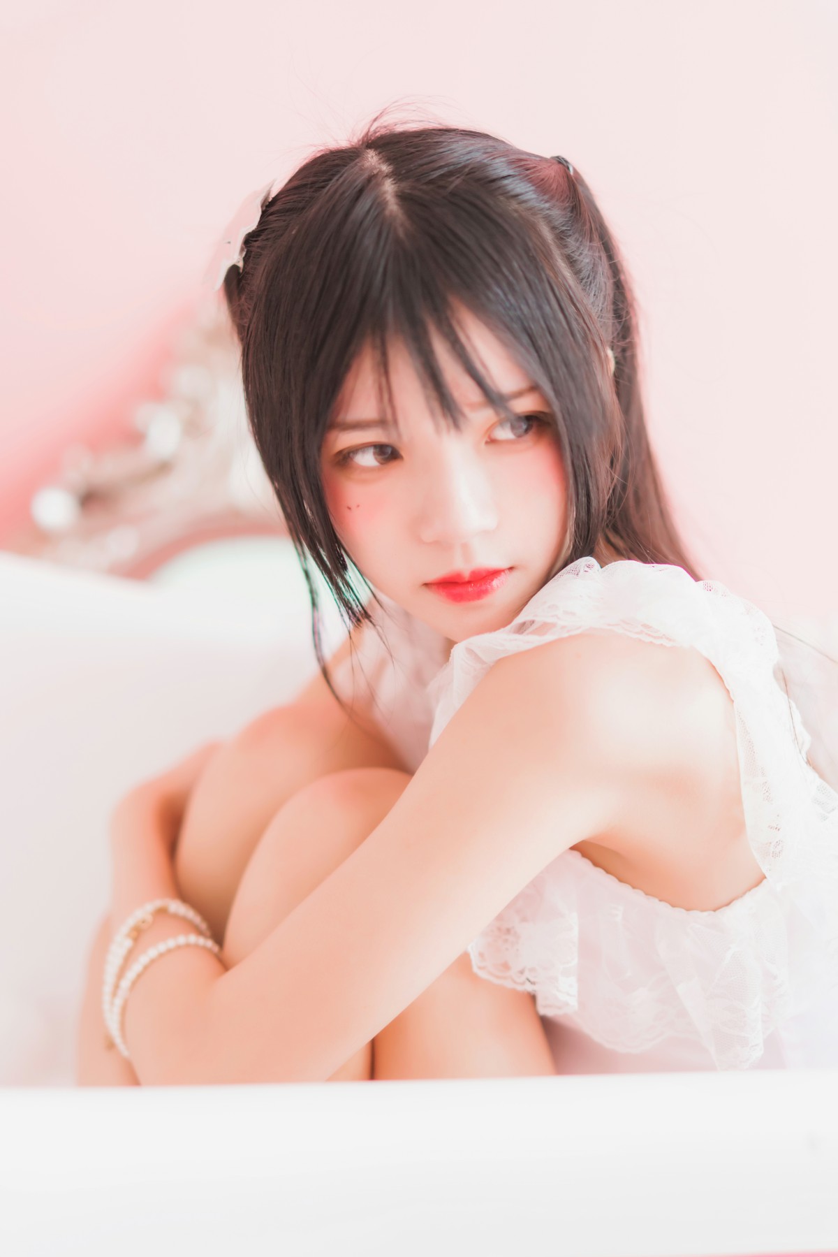图片[36]-萝莉风COS 桜桃喵 –粉色浴缸 – COSPLAY-小爱·美女部落