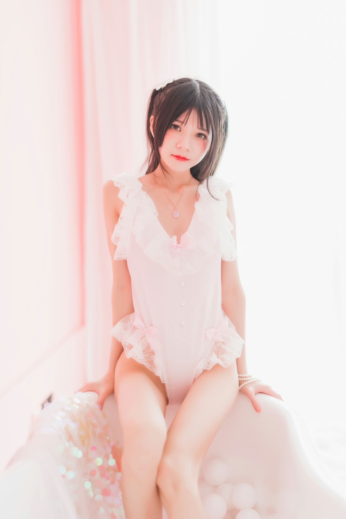 图片[38]-萝莉风COS 桜桃喵 –粉色浴缸 – COSPLAY-小爱·美女部落