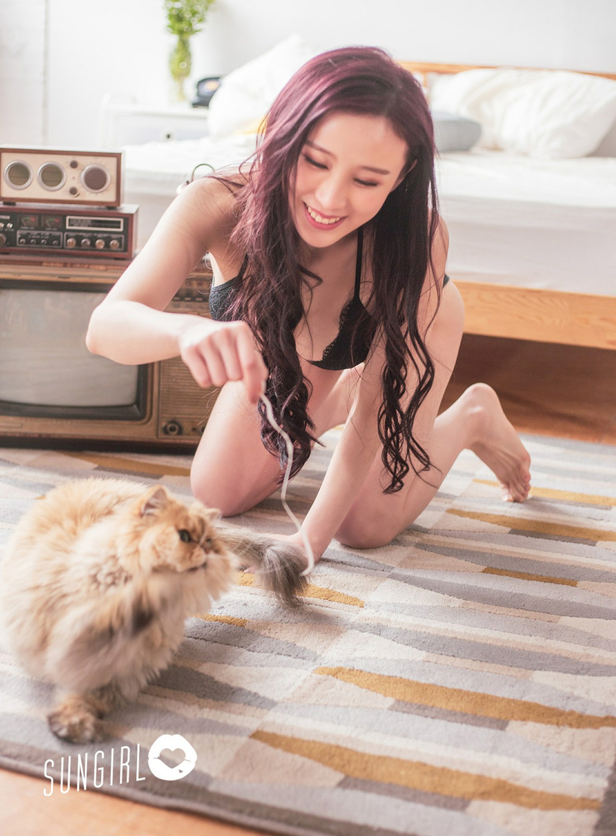 [SUNGIRL阳光宝贝]NO.009 黑色诱惑！蔓蔓宠爱你写真 黄蔓蔓Irenea – COSPLAY-小爱·美女部落