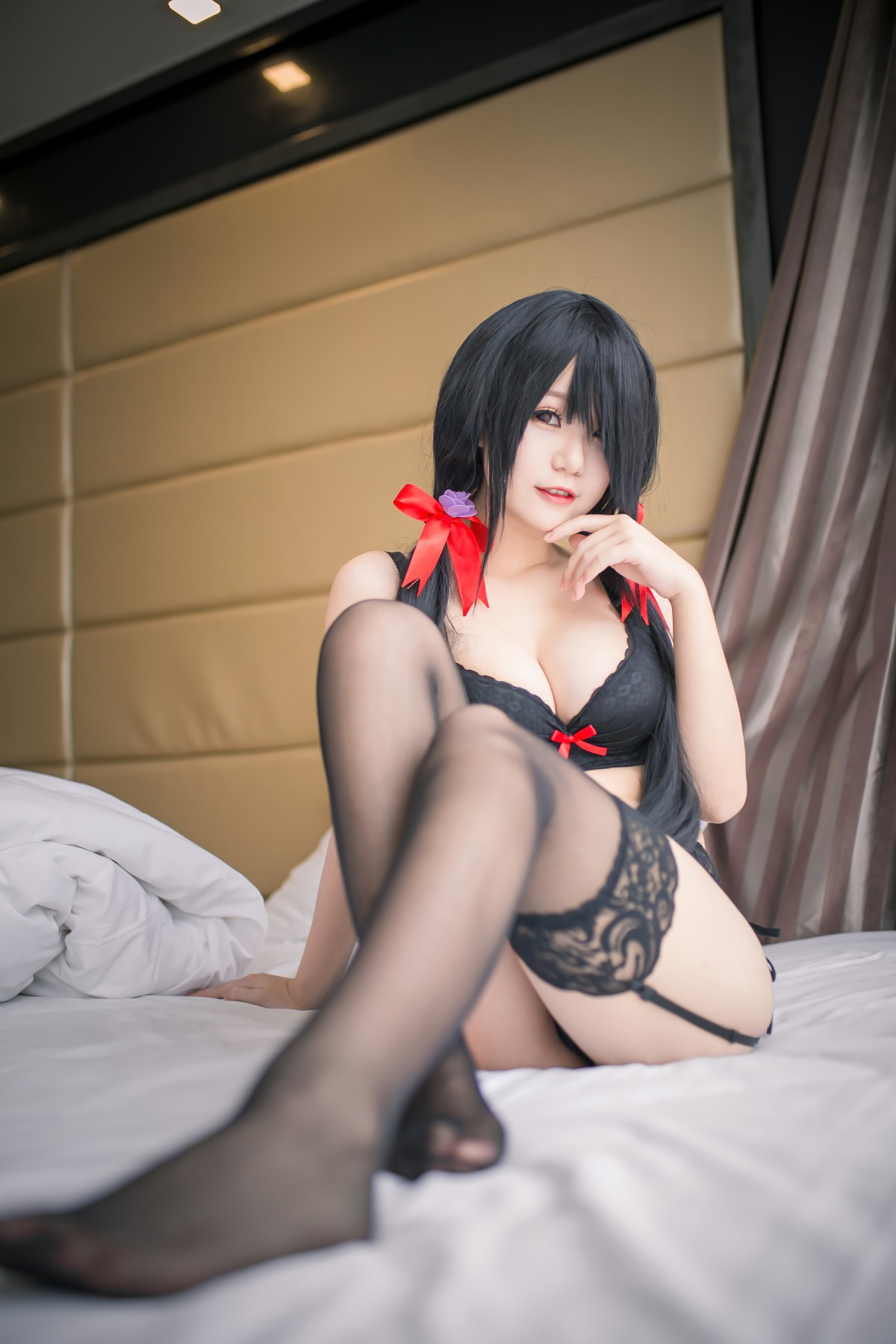 图片[3]-性感人气COSER Yoko宅夏Cos – 狂三内衣 – COSPLAY-小爱·美女部落