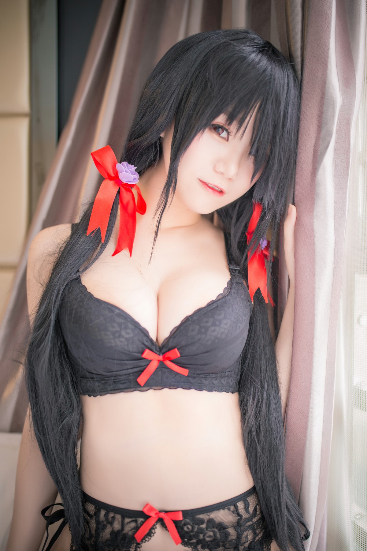 图片[12]-性感人气COSER Yoko宅夏Cos – 狂三内衣 – COSPLAY-小爱·美女部落