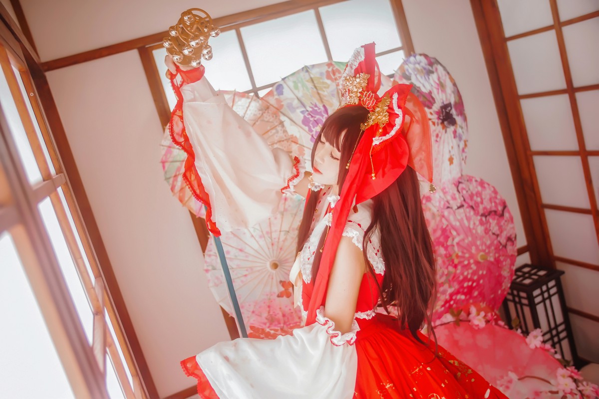 图片[4]-萝莉风COS 桜桃喵 – 灵梦 新年快乐 – COSPLAY-小爱·美女部落