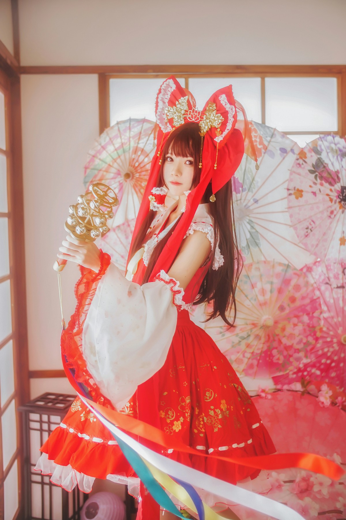 图片[6]-萝莉风COS 桜桃喵 – 灵梦 新年快乐 – COSPLAY-小爱·美女部落