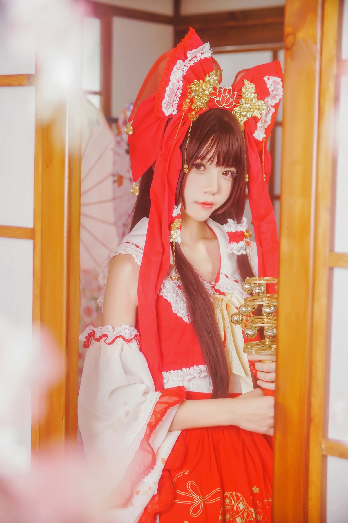 图片[11]-萝莉风COS 桜桃喵 – 灵梦 新年快乐 – COSPLAY-小爱·美女部落