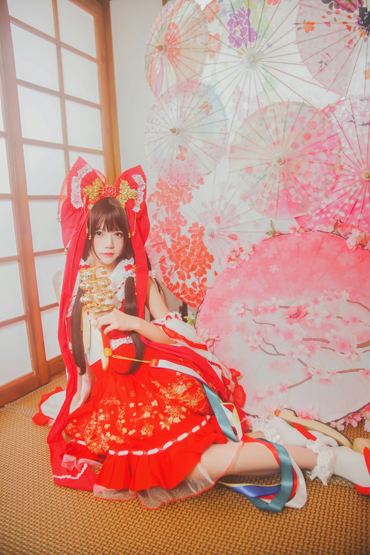 图片[14]-萝莉风COS 桜桃喵 – 灵梦 新年快乐 – COSPLAY-小爱·美女部落