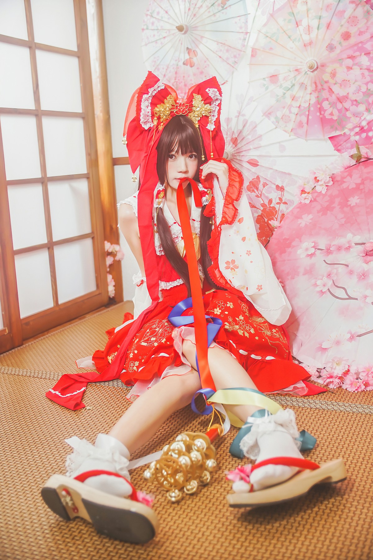 图片[18]-萝莉风COS 桜桃喵 – 灵梦 新年快乐 – COSPLAY-小爱·美女部落