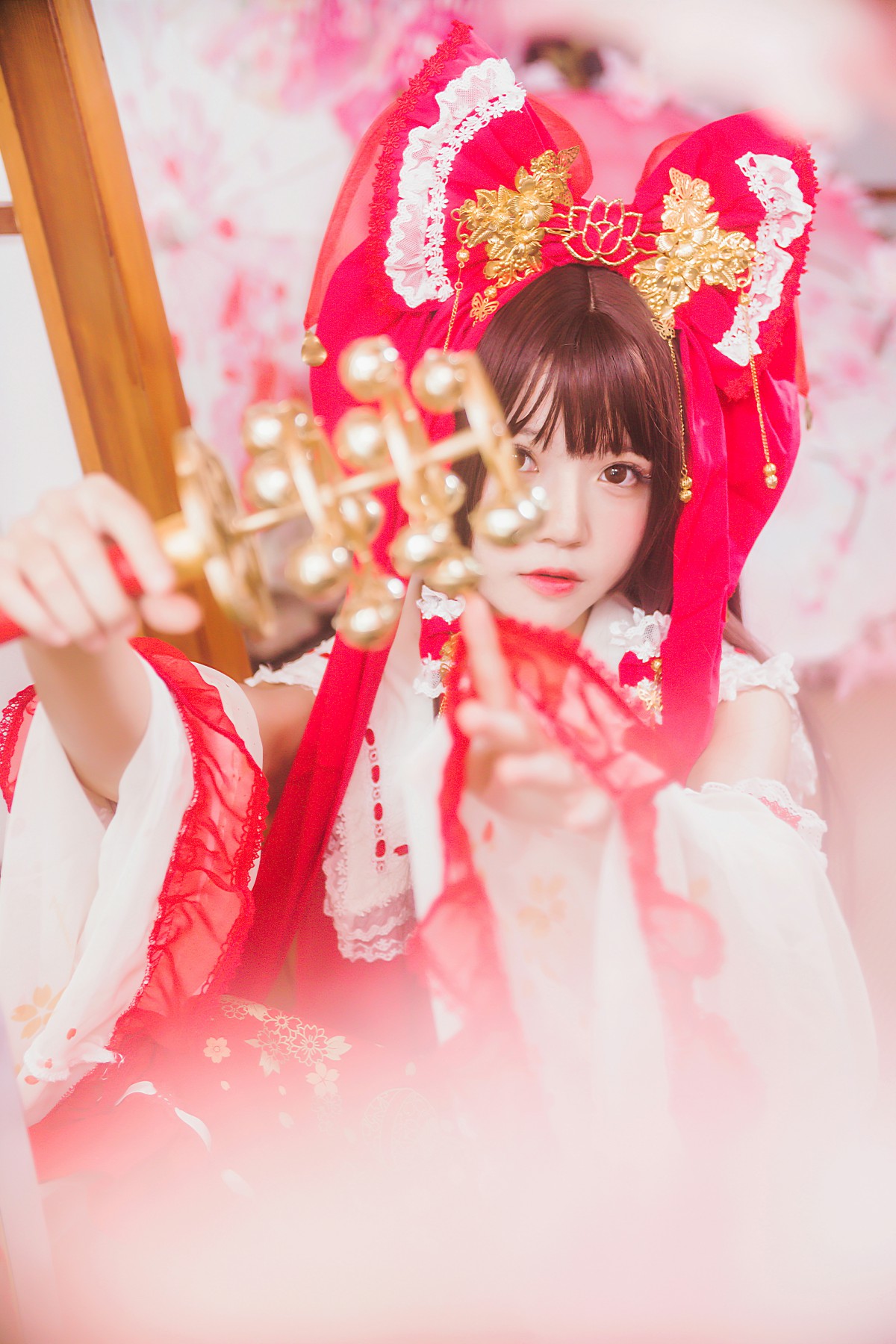 图片[25]-萝莉风COS 桜桃喵 – 灵梦 新年快乐 – COSPLAY-小爱·美女部落