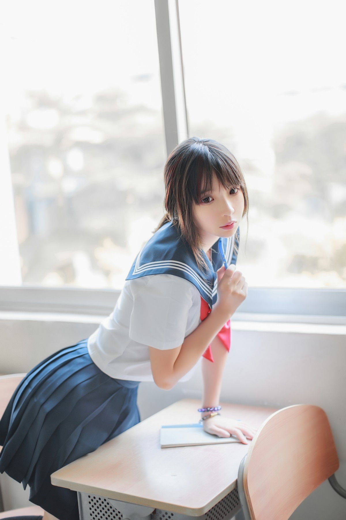图片[3]-COS美女 疯猫ss – 同桌的水手服 – COSPLAY-小爱·美女部落