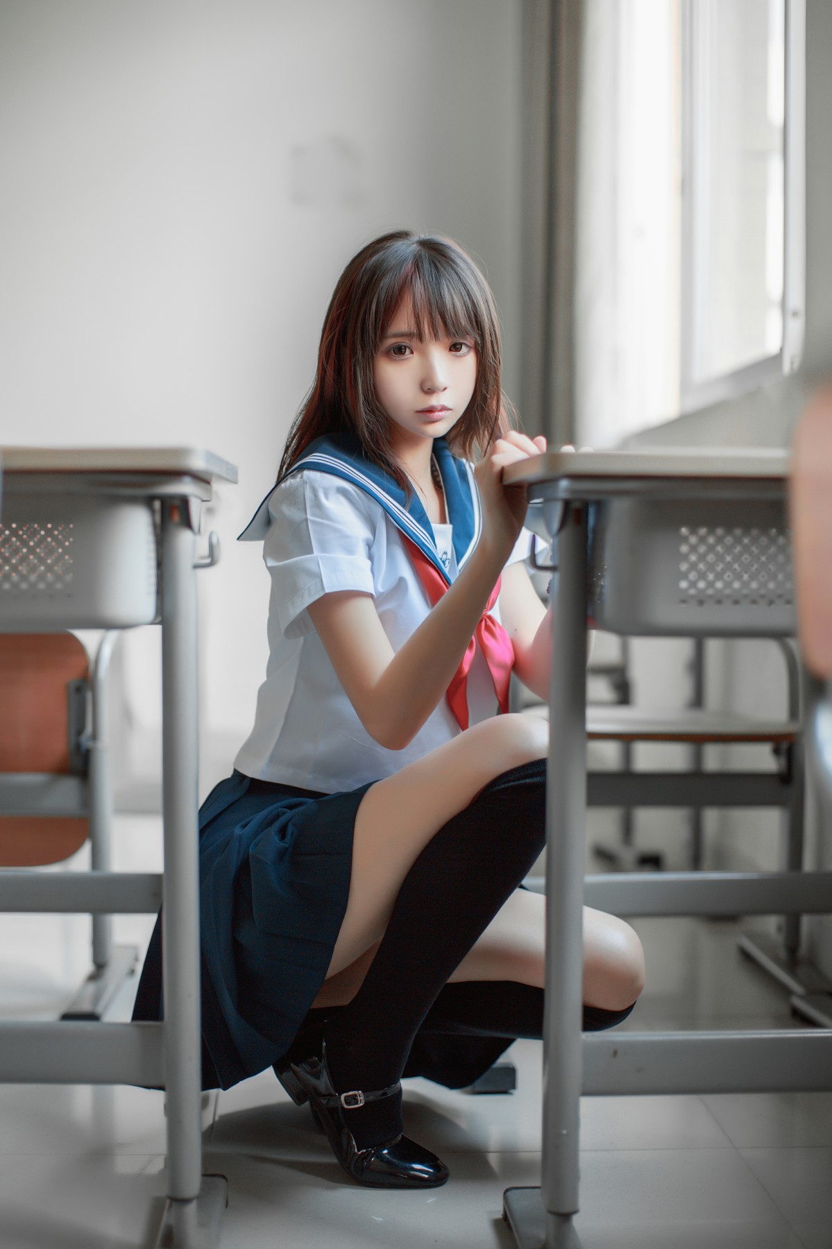 图片[5]-COS美女 疯猫ss – 同桌的水手服 – COSPLAY-小爱·美女部落