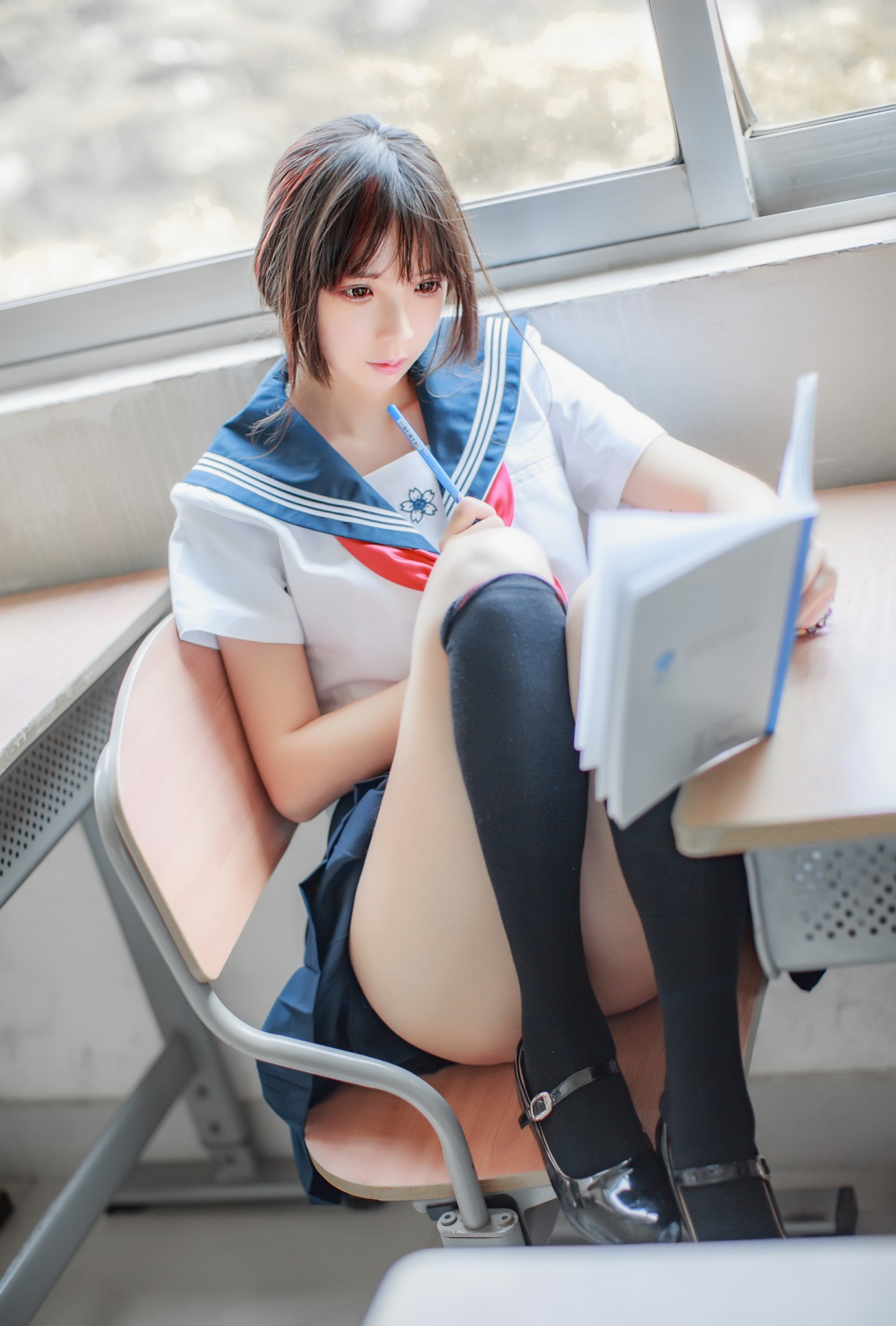 图片[8]-COS美女 疯猫ss – 同桌的水手服 – COSPLAY-小爱·美女部落
