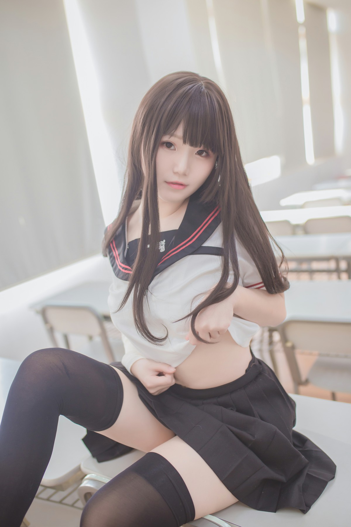 图片[23]-性感人气COSER Yoko宅夏Cos – 黑丝JK – COSPLAY-小爱·美女部落