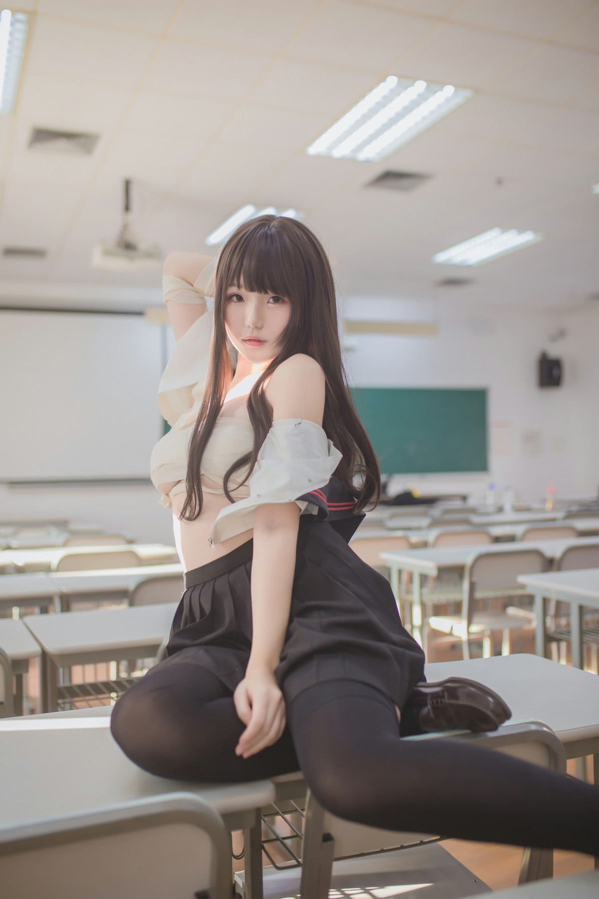 图片[25]-性感人气COSER Yoko宅夏Cos – 黑丝JK – COSPLAY-小爱·美女部落