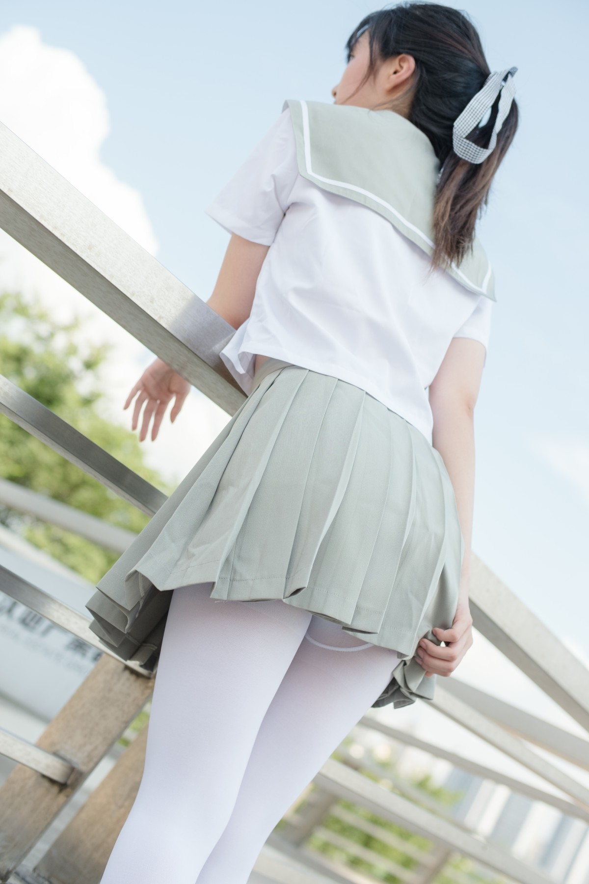 图片[25]-[森萝财团]R15-026JK白丝户外 – COSPLAY-小爱·美女部落