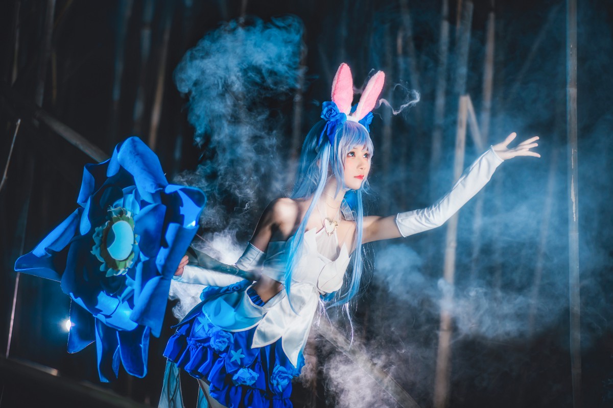 萝莉风COS 桜桃喵 – 花间舞 – COSPLAY-小爱·美女部落