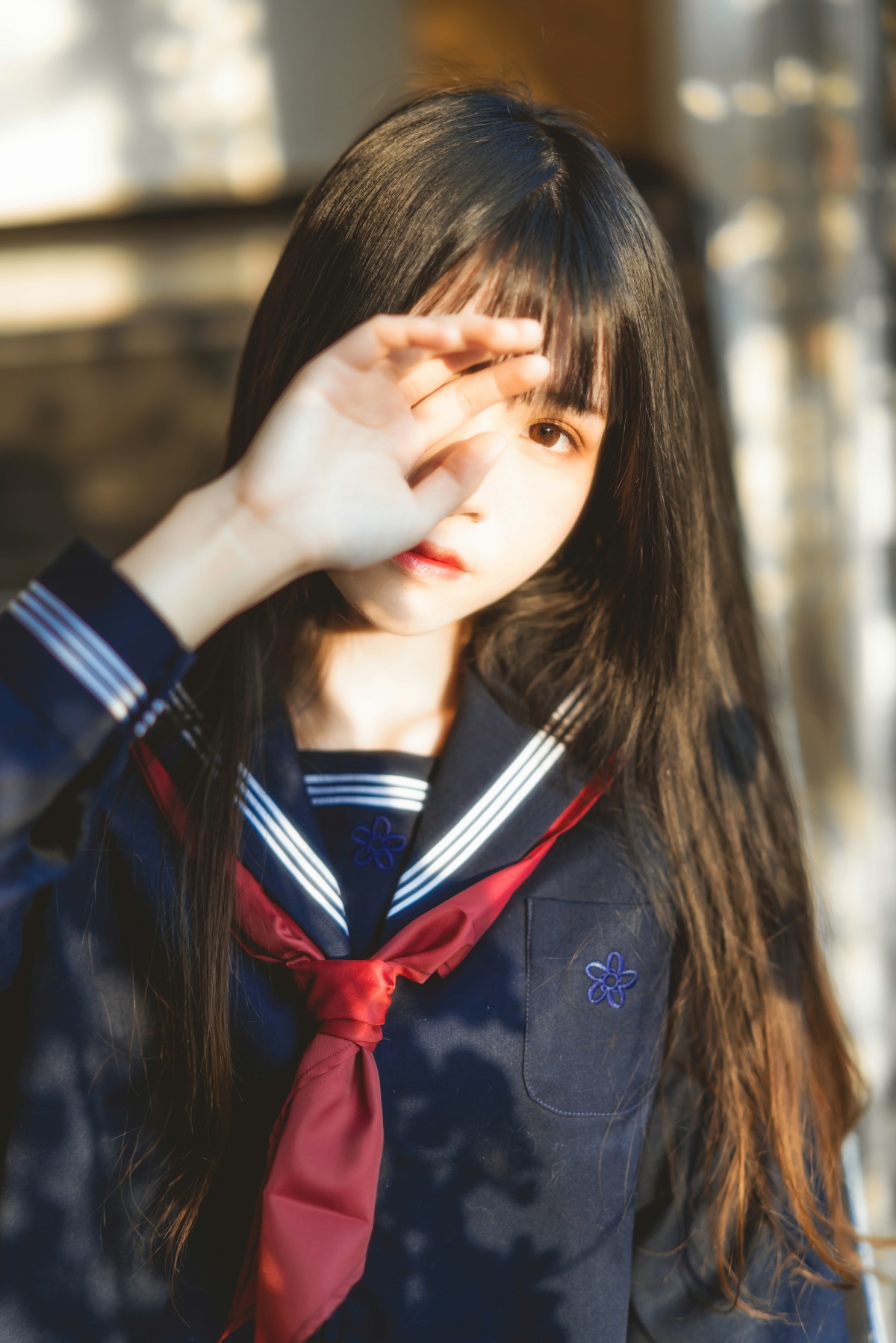 图片[3]-萝莉风COS 桜桃喵 – 黑色水手服 – COSPLAY-小爱·美女部落
