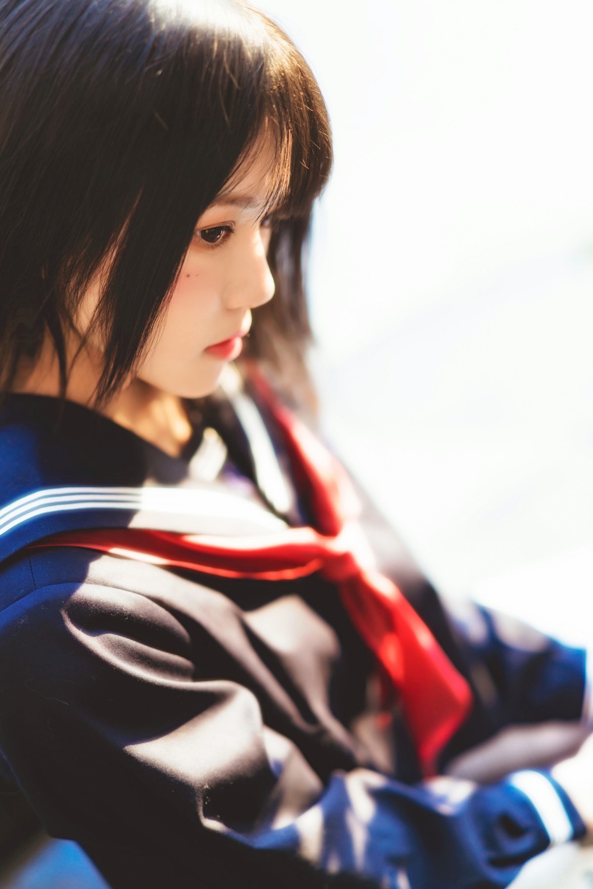 图片[14]-萝莉风COS 桜桃喵 – 黑色水手服 – COSPLAY-小爱·美女部落