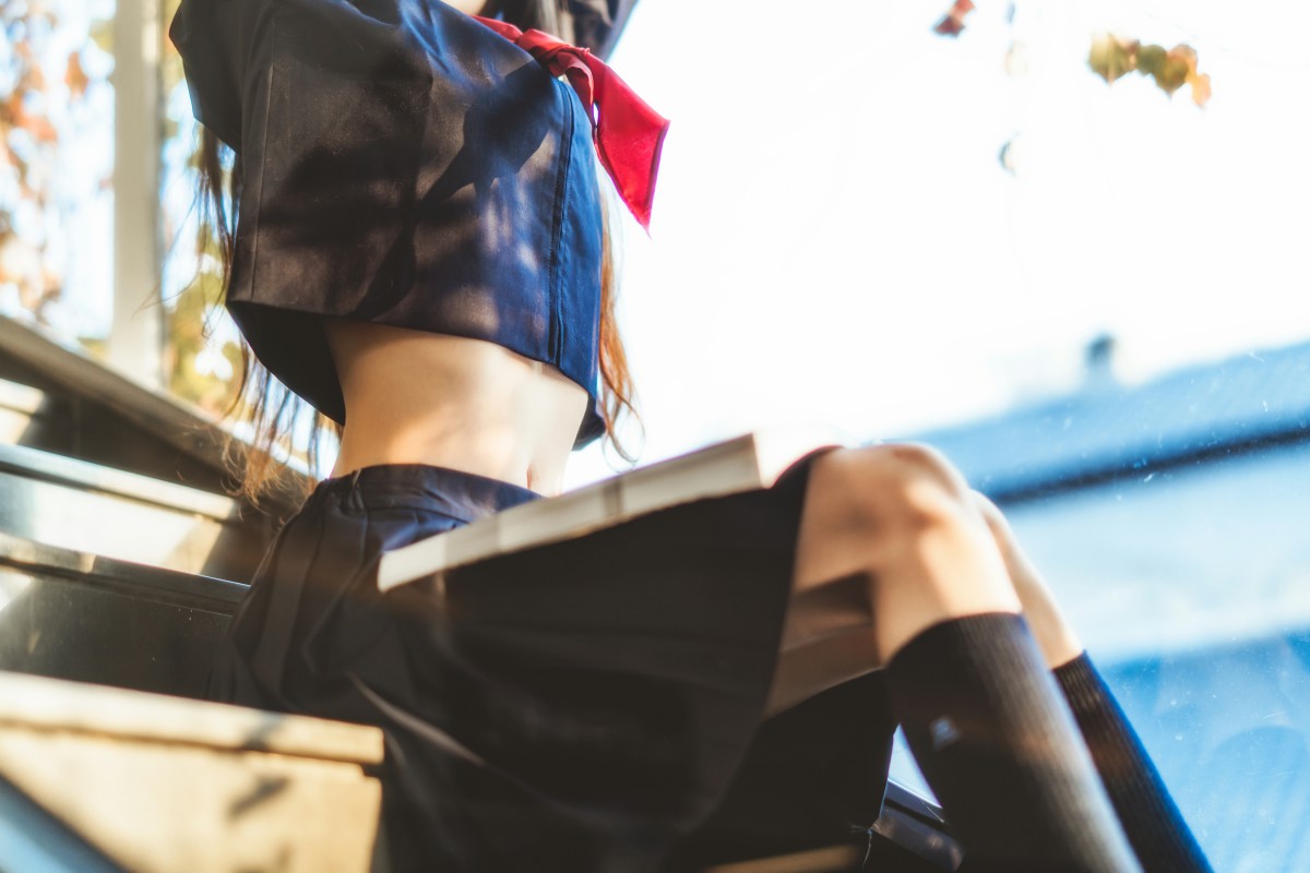 图片[20]-萝莉风COS 桜桃喵 – 黑色水手服 – COSPLAY-小爱·美女部落