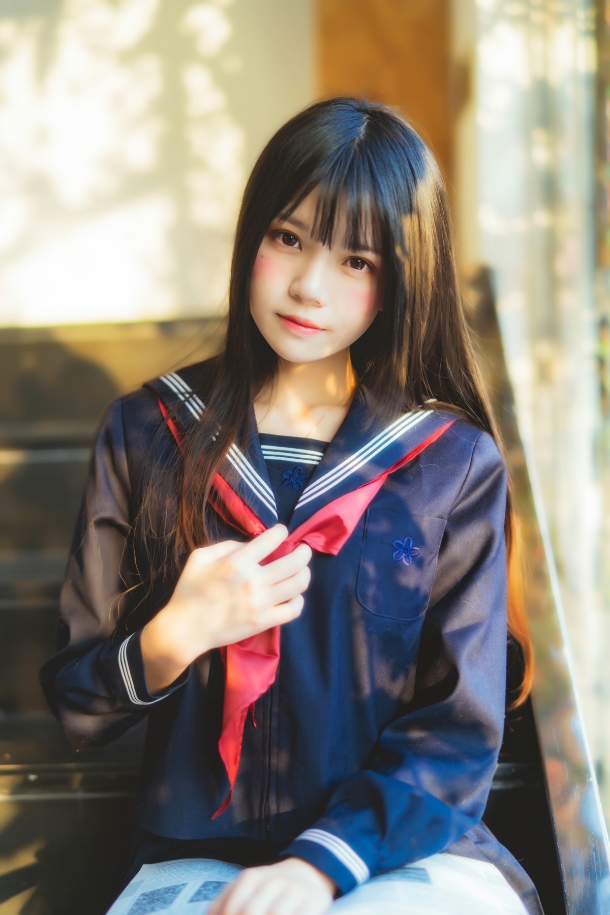 图片[22]-萝莉风COS 桜桃喵 – 黑色水手服 – COSPLAY-小爱·美女部落