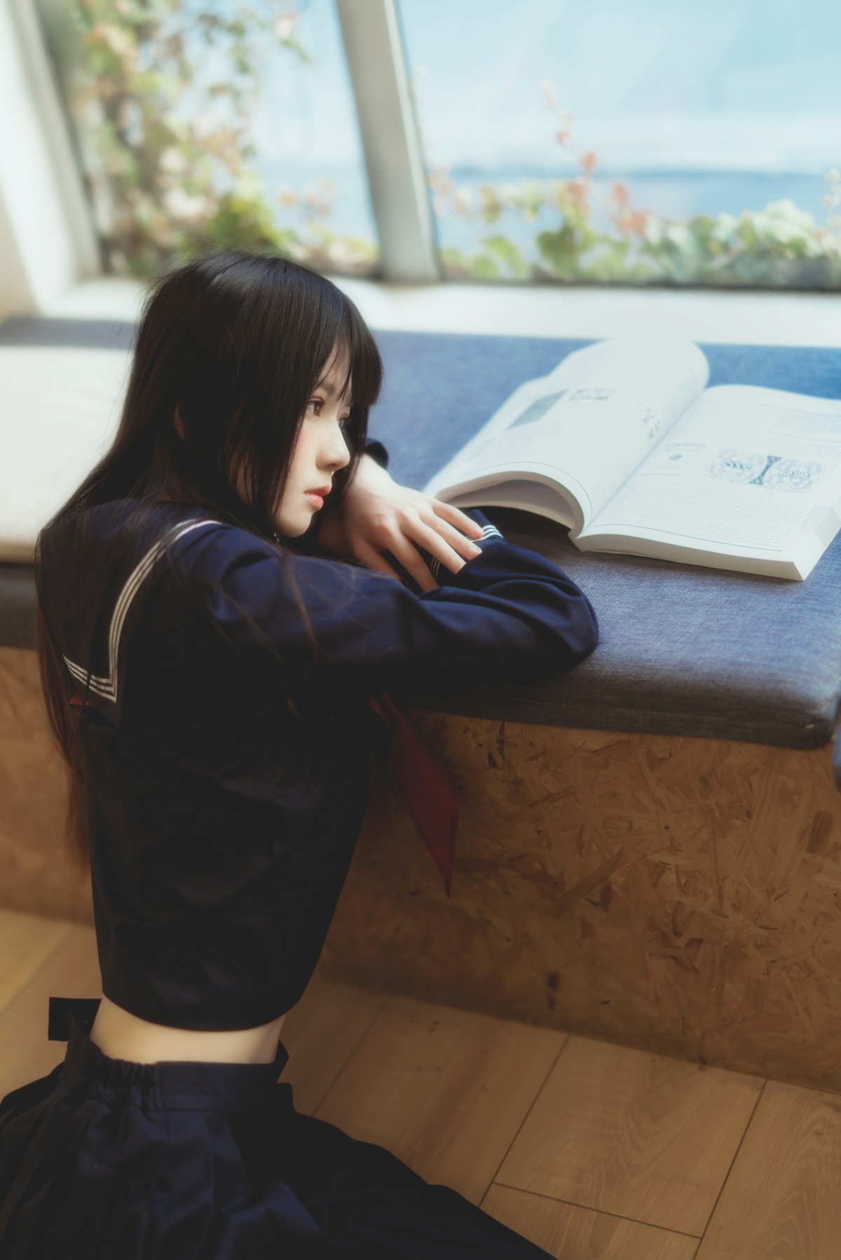 图片[35]-萝莉风COS 桜桃喵 – 黑色水手服 – COSPLAY-小爱·美女部落