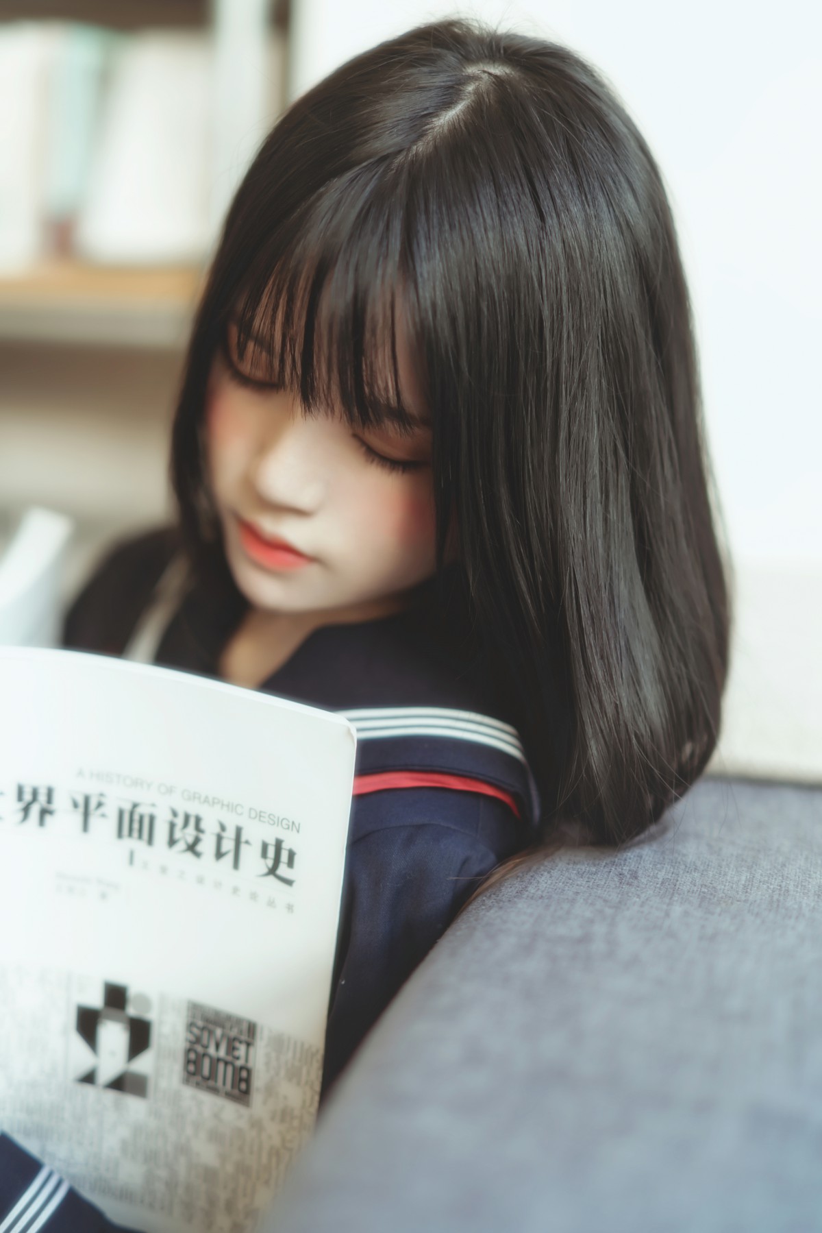 图片[34]-萝莉风COS 桜桃喵 – 黑色水手服 – COSPLAY-小爱·美女部落