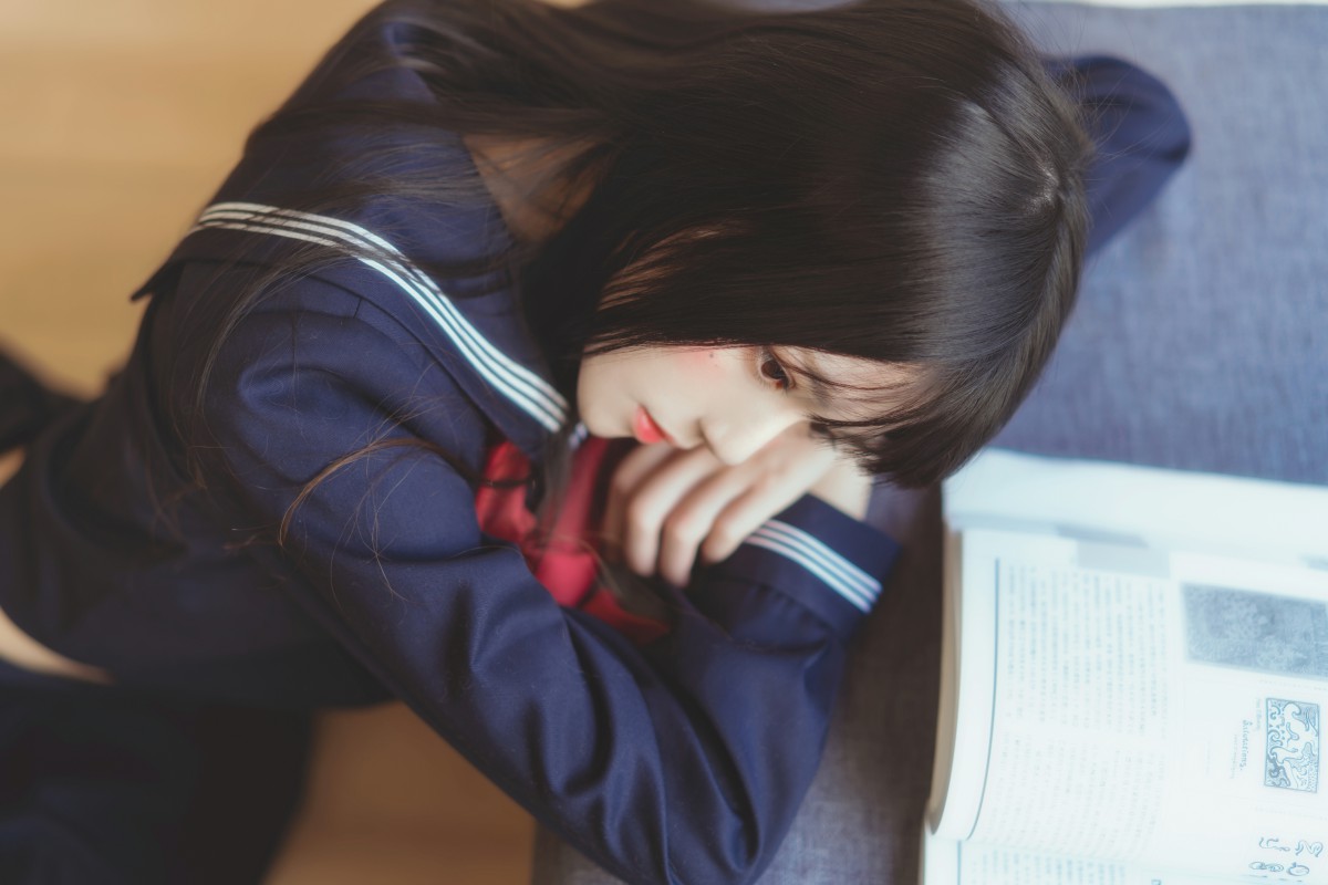 图片[37]-萝莉风COS 桜桃喵 – 黑色水手服 – COSPLAY-小爱·美女部落