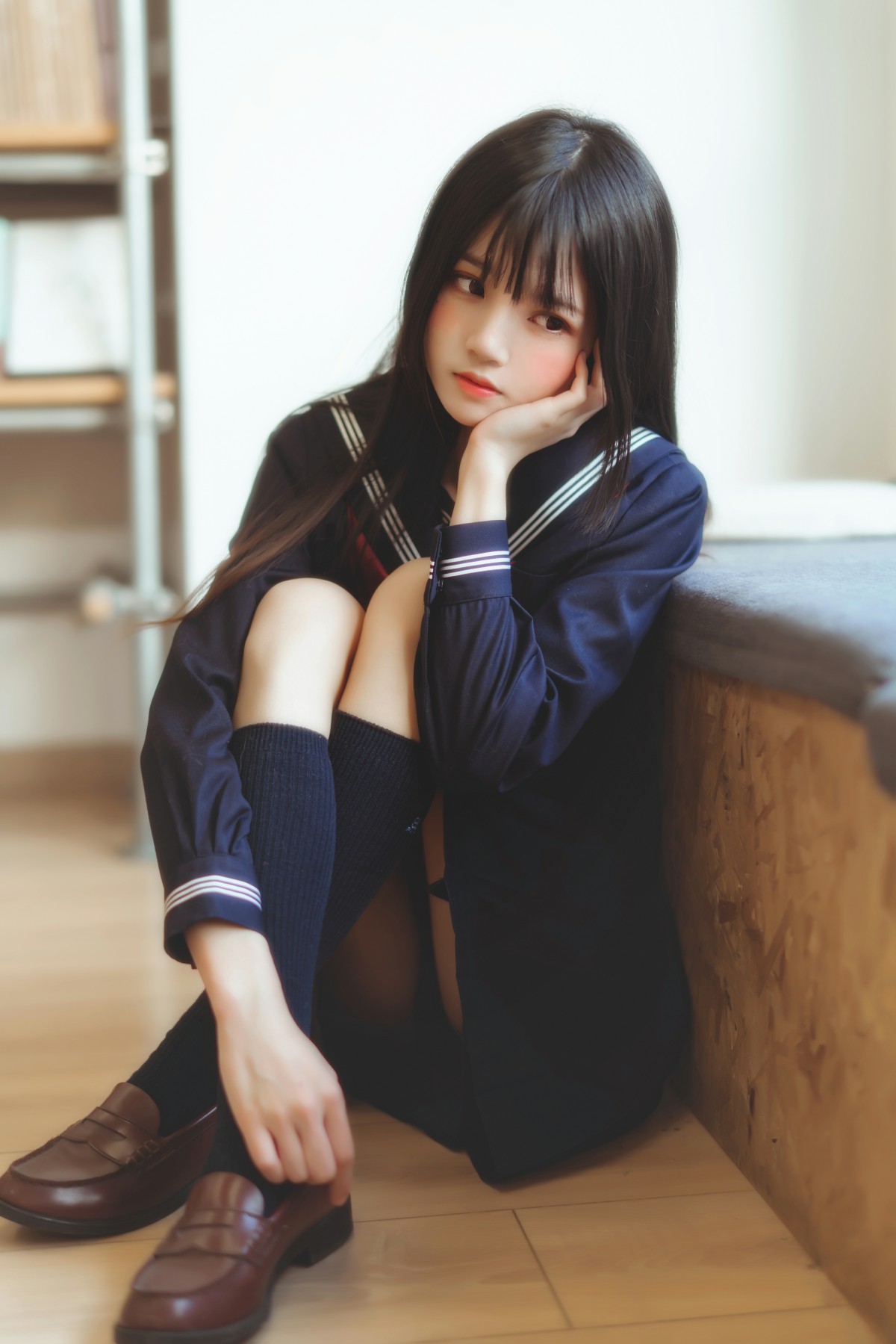 图片[38]-萝莉风COS 桜桃喵 – 黑色水手服 – COSPLAY-小爱·美女部落