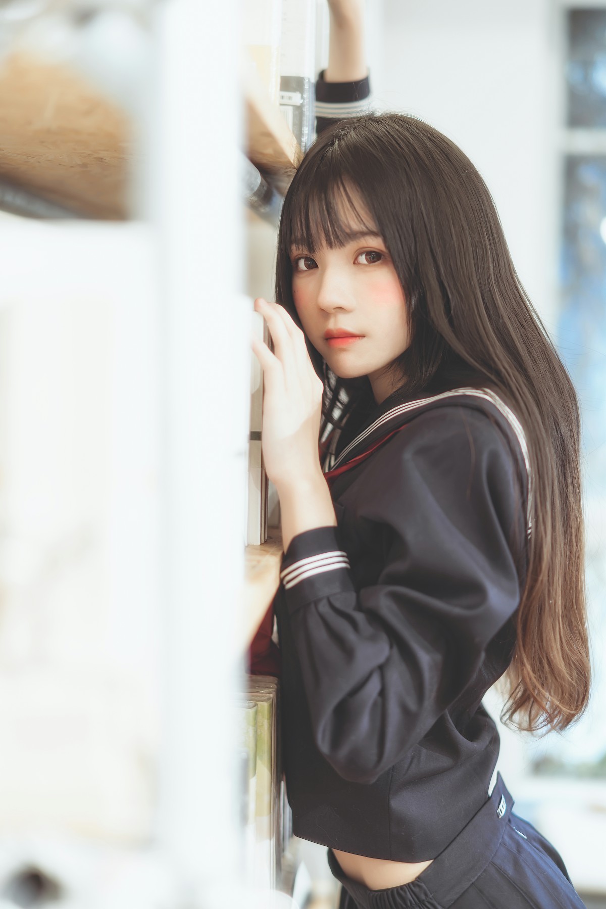 图片[46]-萝莉风COS 桜桃喵 – 黑色水手服 – COSPLAY-小爱·美女部落