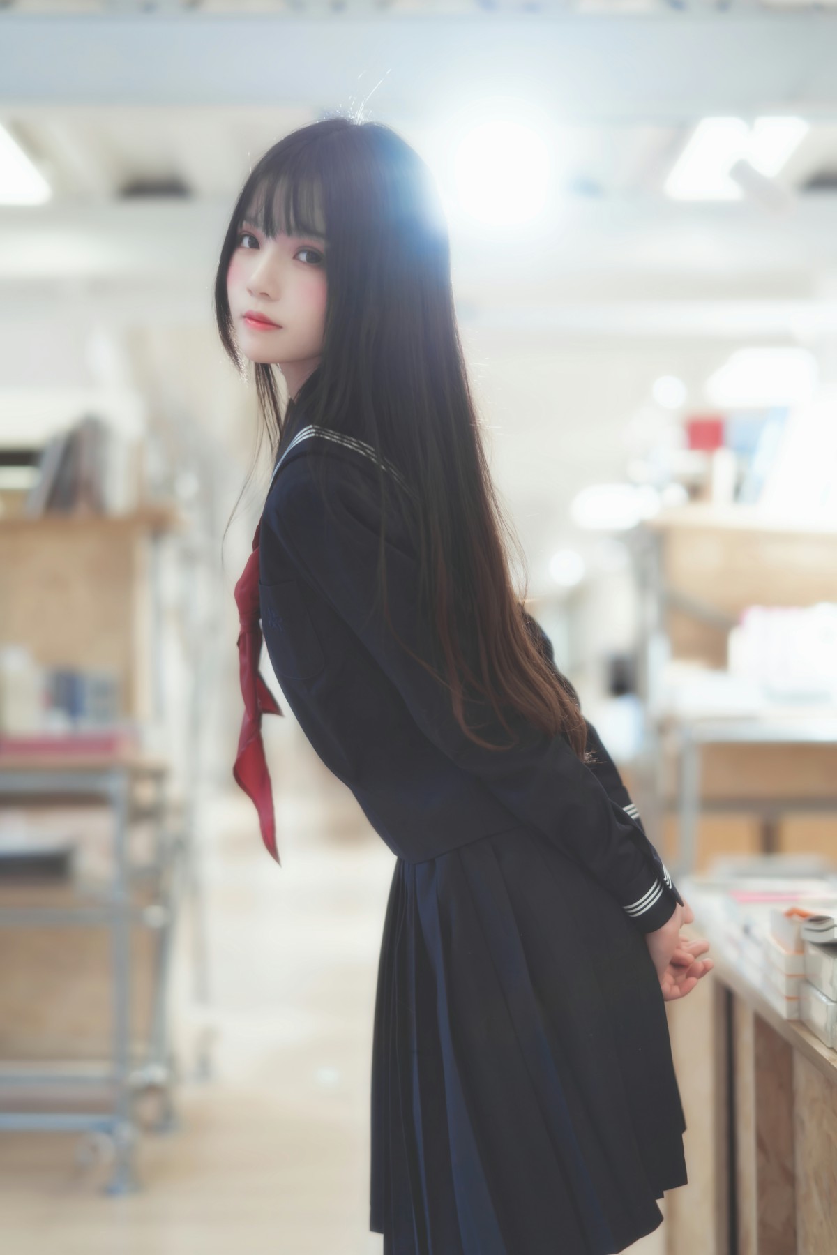 图片[47]-萝莉风COS 桜桃喵 – 黑色水手服 – COSPLAY-小爱·美女部落