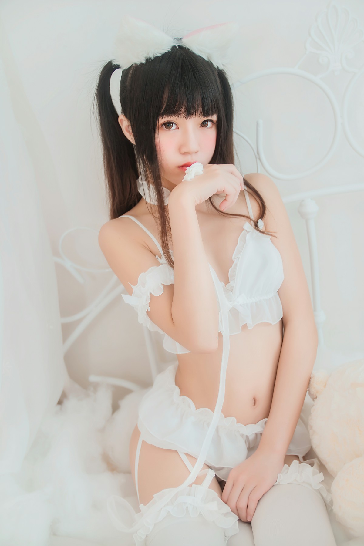 图片[2]-萝莉风COS 桜桃喵 – 白猫 – COSPLAY-小爱·美女部落