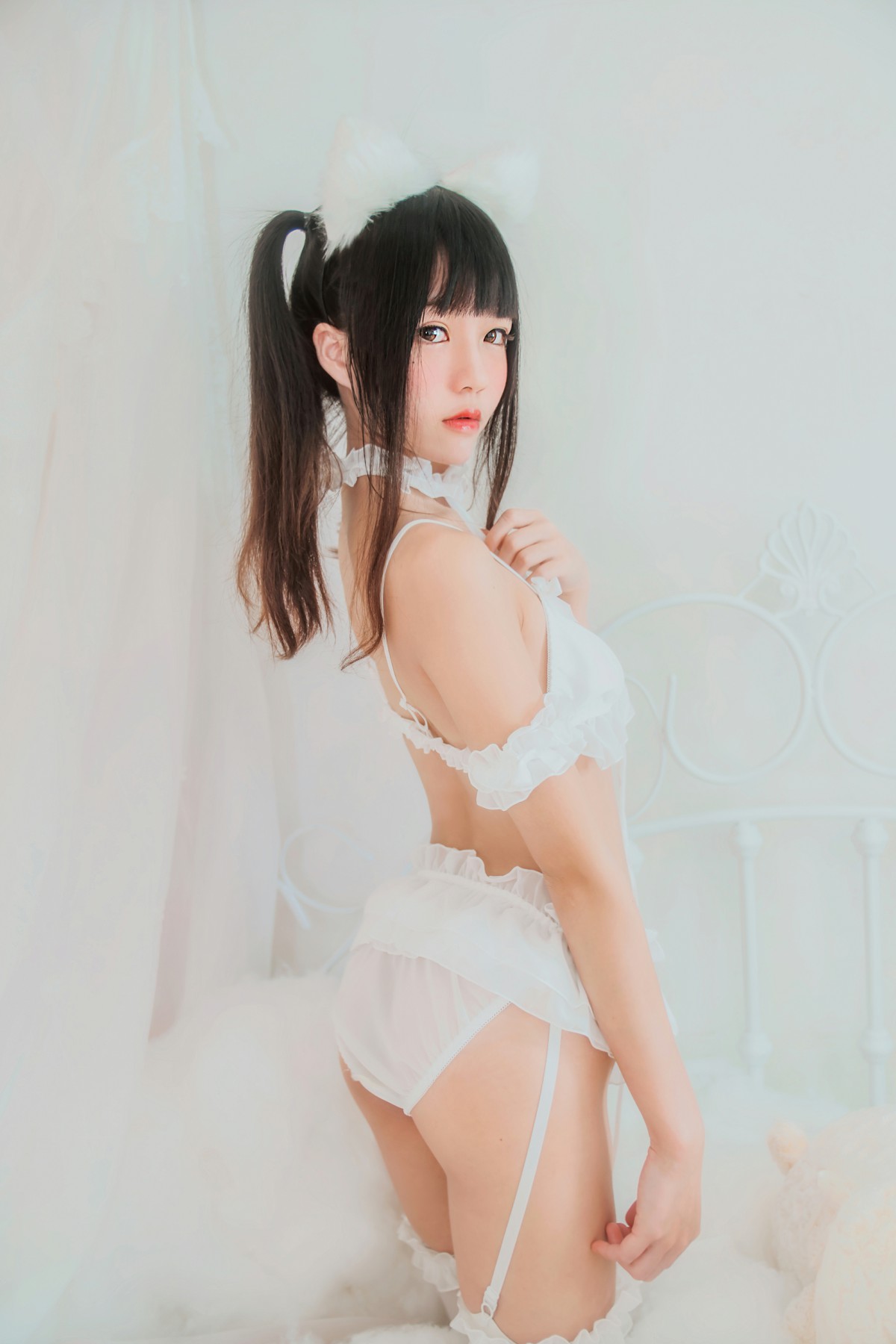 图片[6]-萝莉风COS 桜桃喵 – 白猫 – COSPLAY-小爱·美女部落