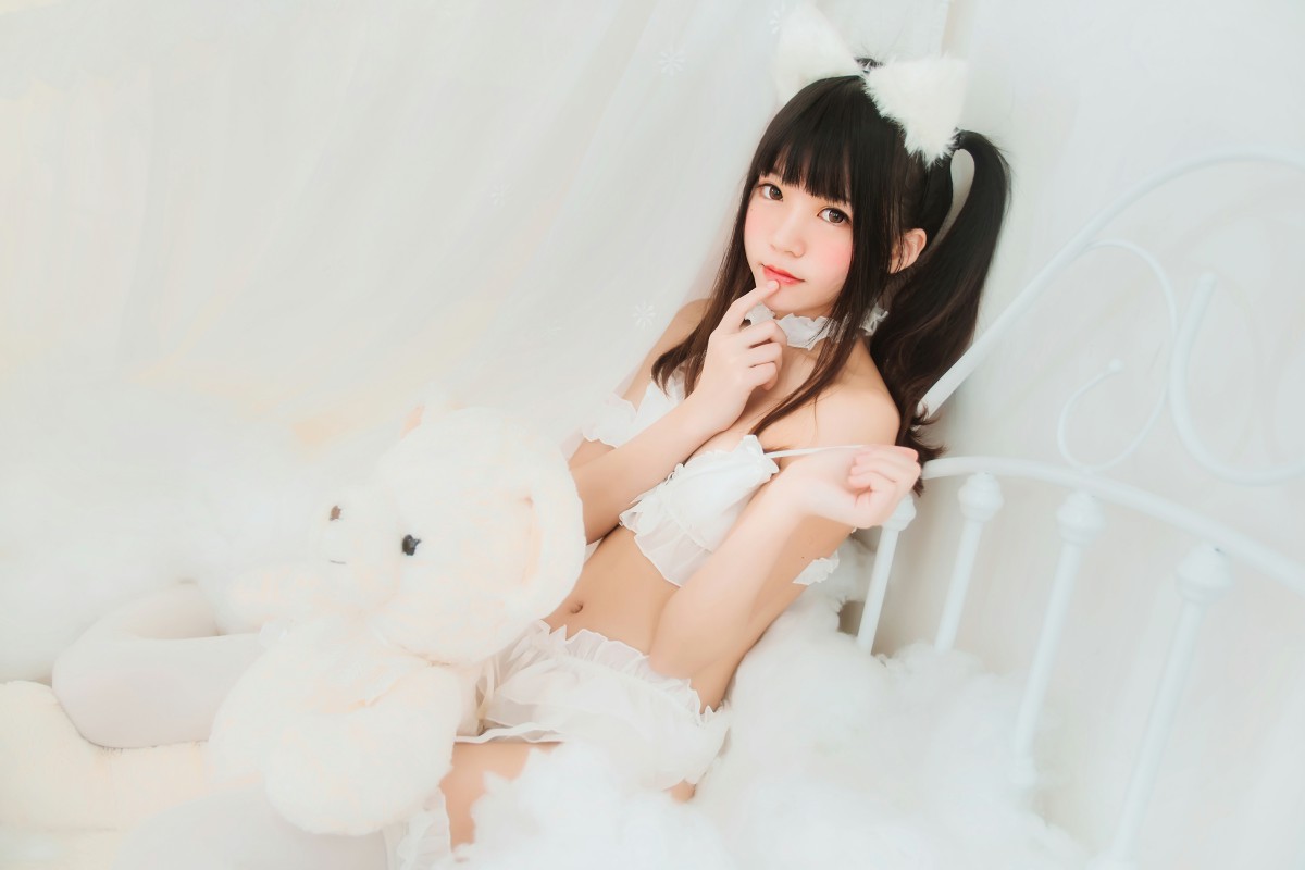 图片[11]-萝莉风COS 桜桃喵 – 白猫 – COSPLAY-小爱·美女部落