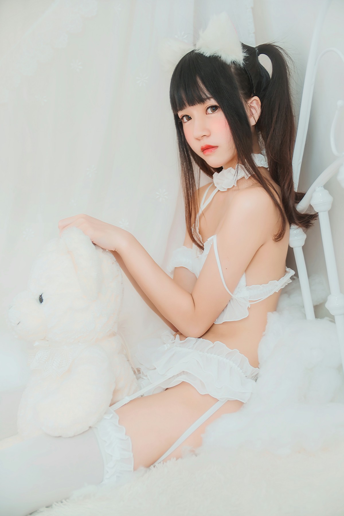 图片[13]-萝莉风COS 桜桃喵 – 白猫 – COSPLAY-小爱·美女部落